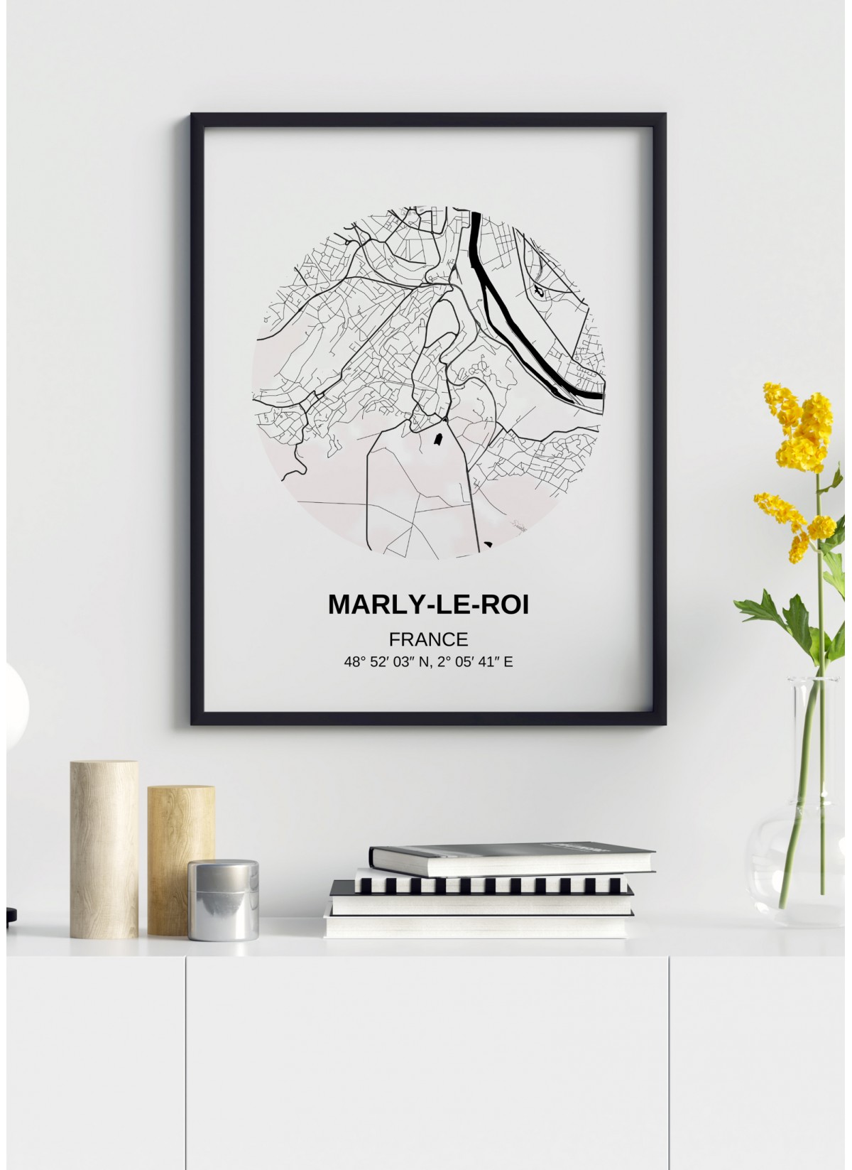 Affiche Carte Marly-le-Roi