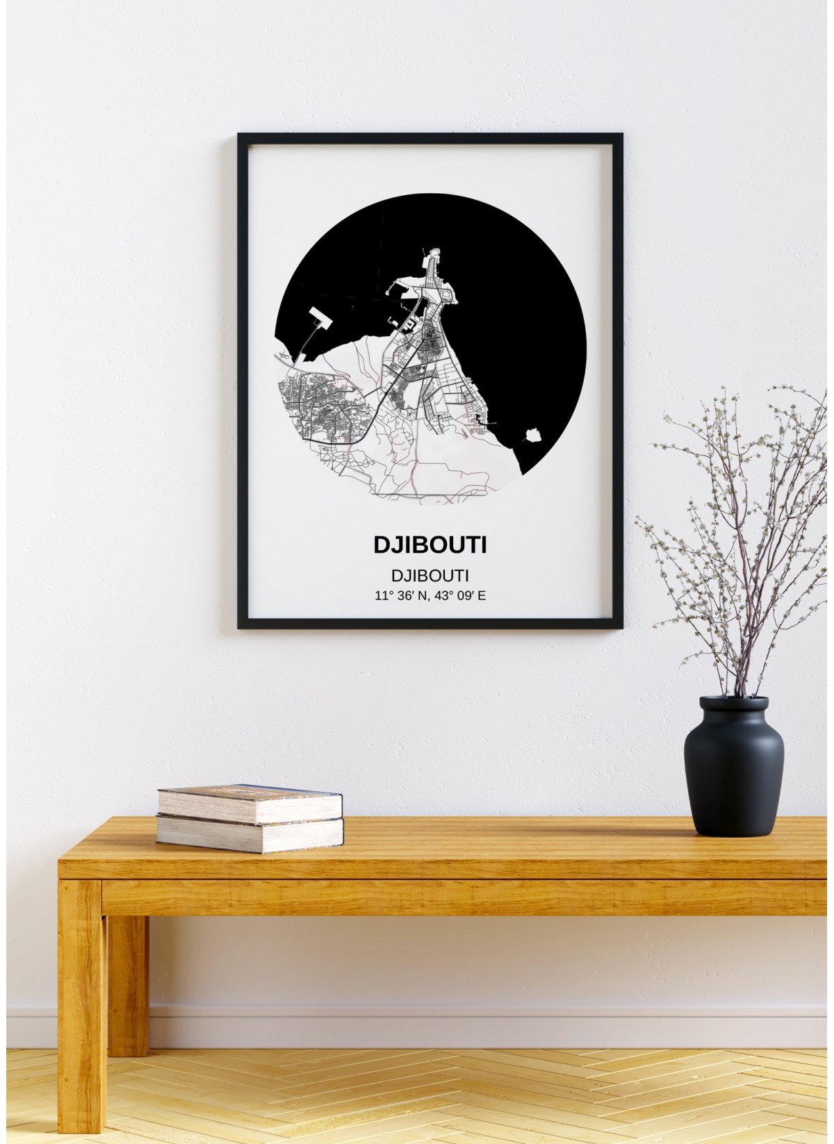Affiche Carte Djibouti