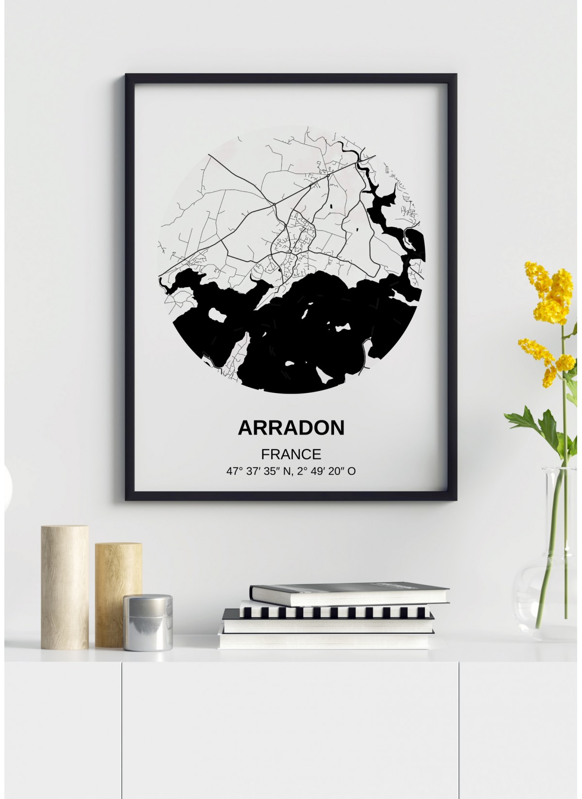 Affiche Carte Arradon