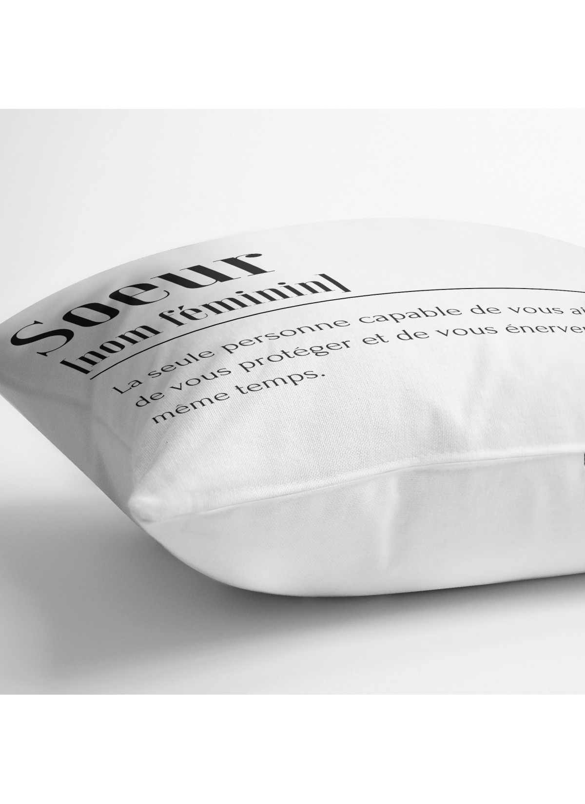 Coussin Déco Définition Soeur |  L’Afficherie