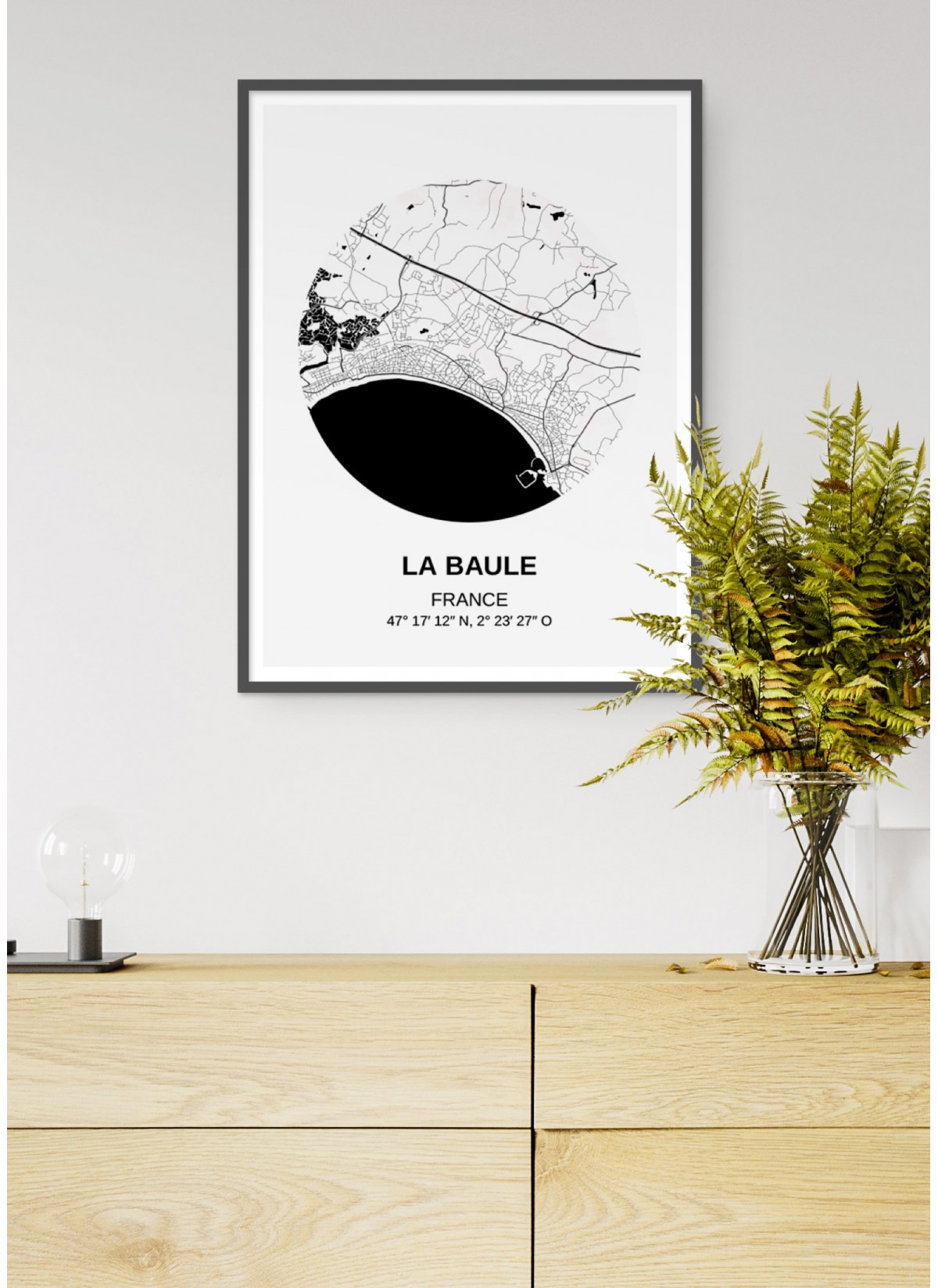 Affiche Carte La Baule