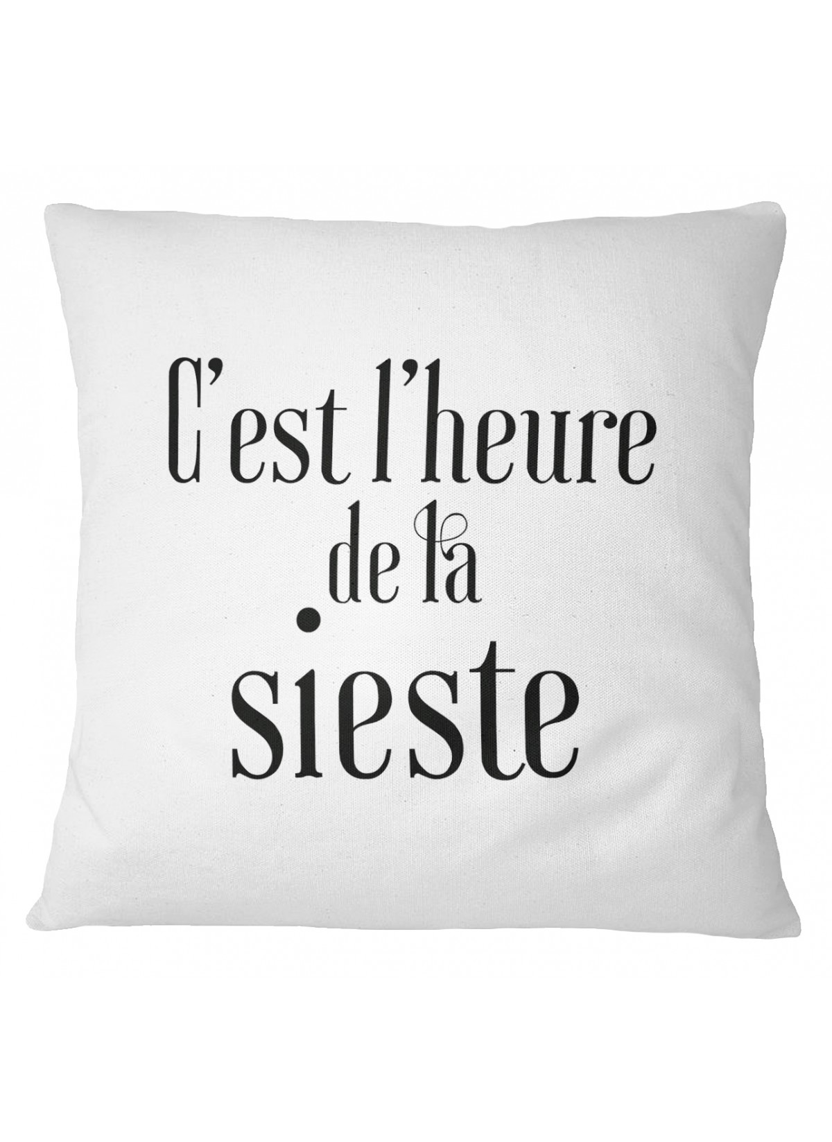 Coussin "C'est l'heure de la sieste"