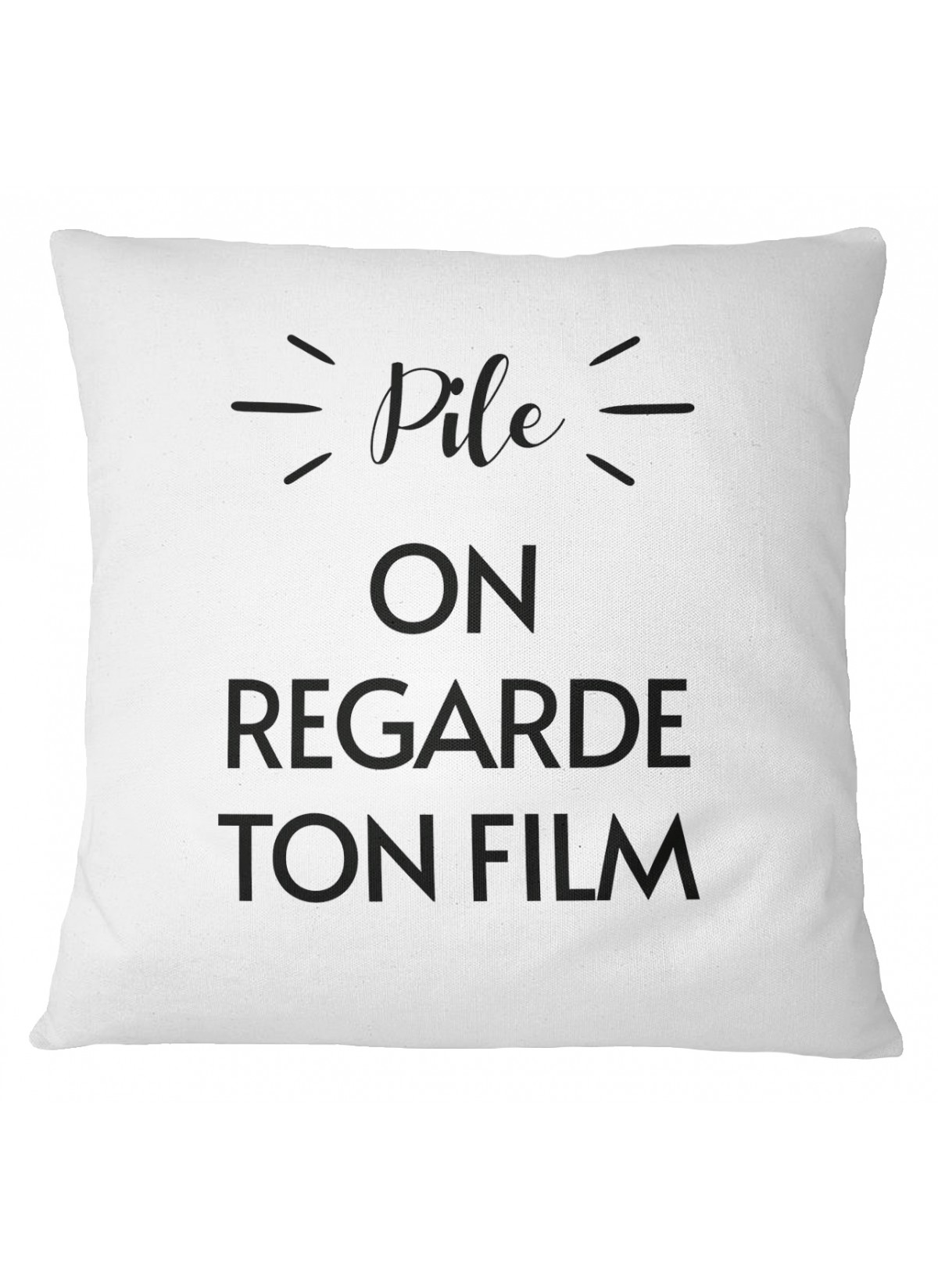 Coussin "Pile ou Face"