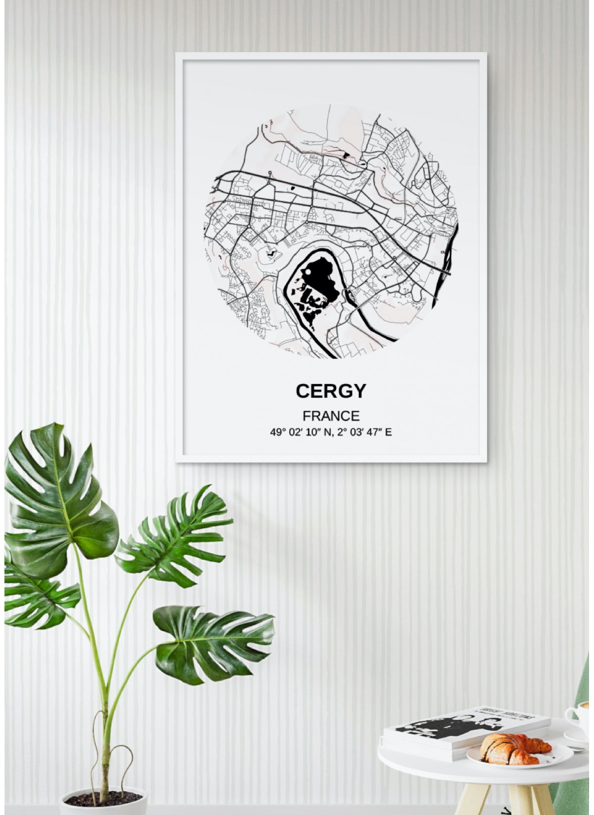 Affiche Carte Cergy