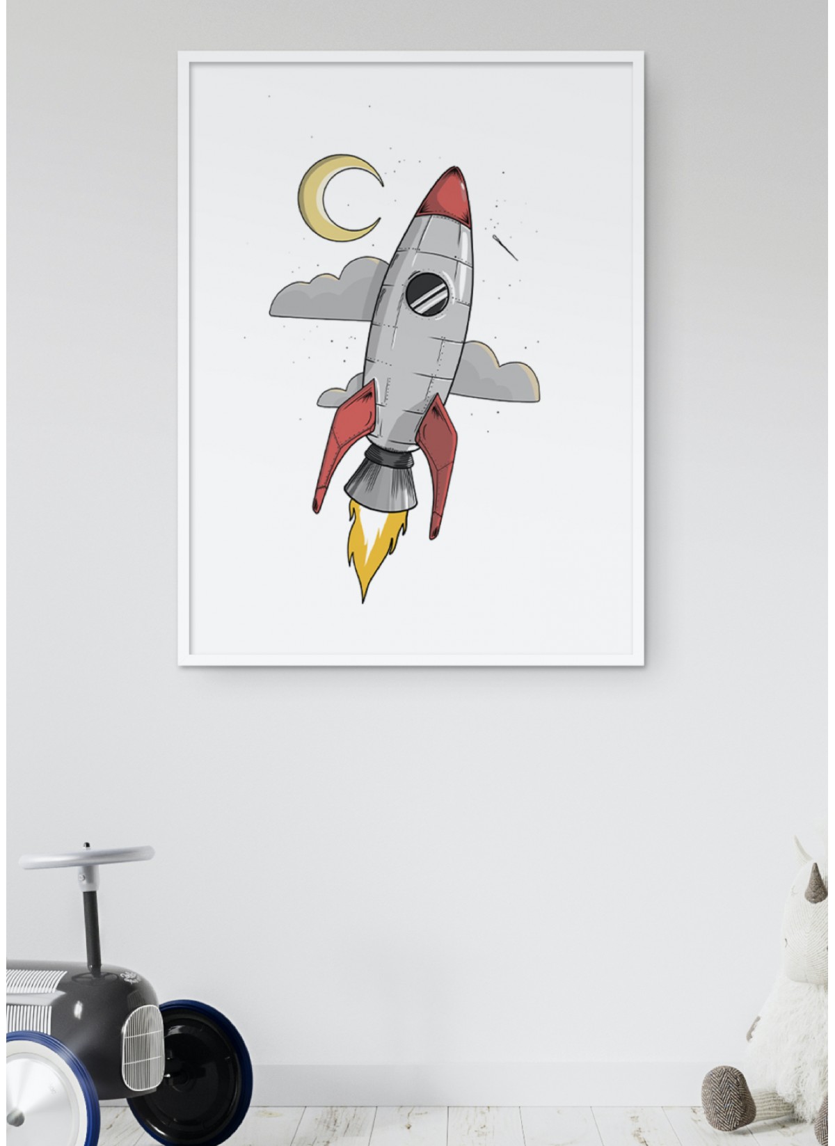Affiche Fusée Enfant