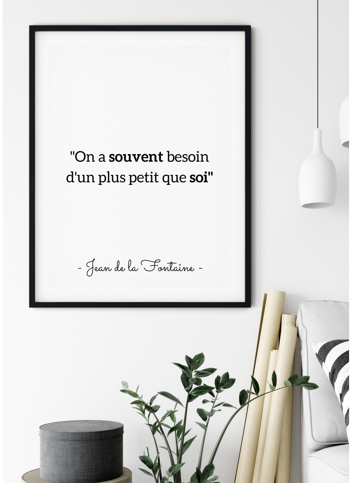 Affiche Jean de La Fontaine : "On a souvent..."