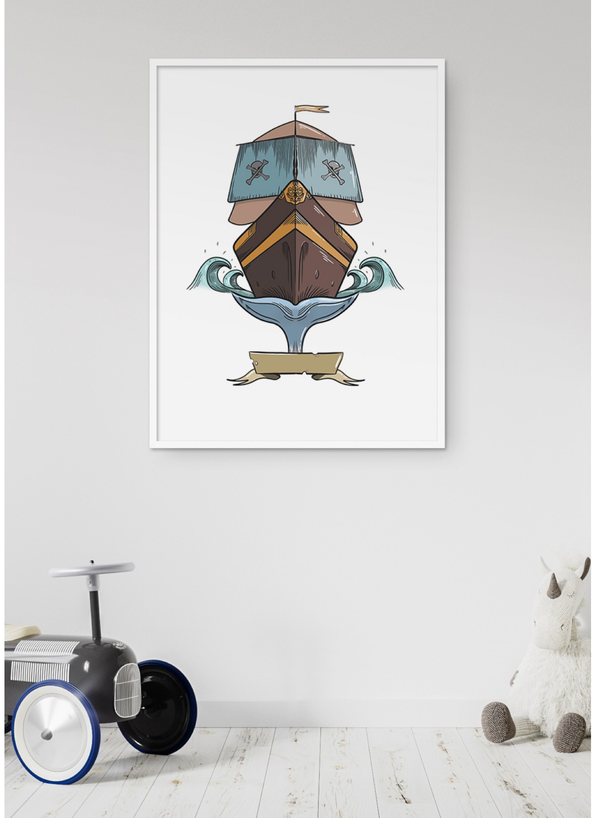 Affiche Enfant Bateau Pirate
