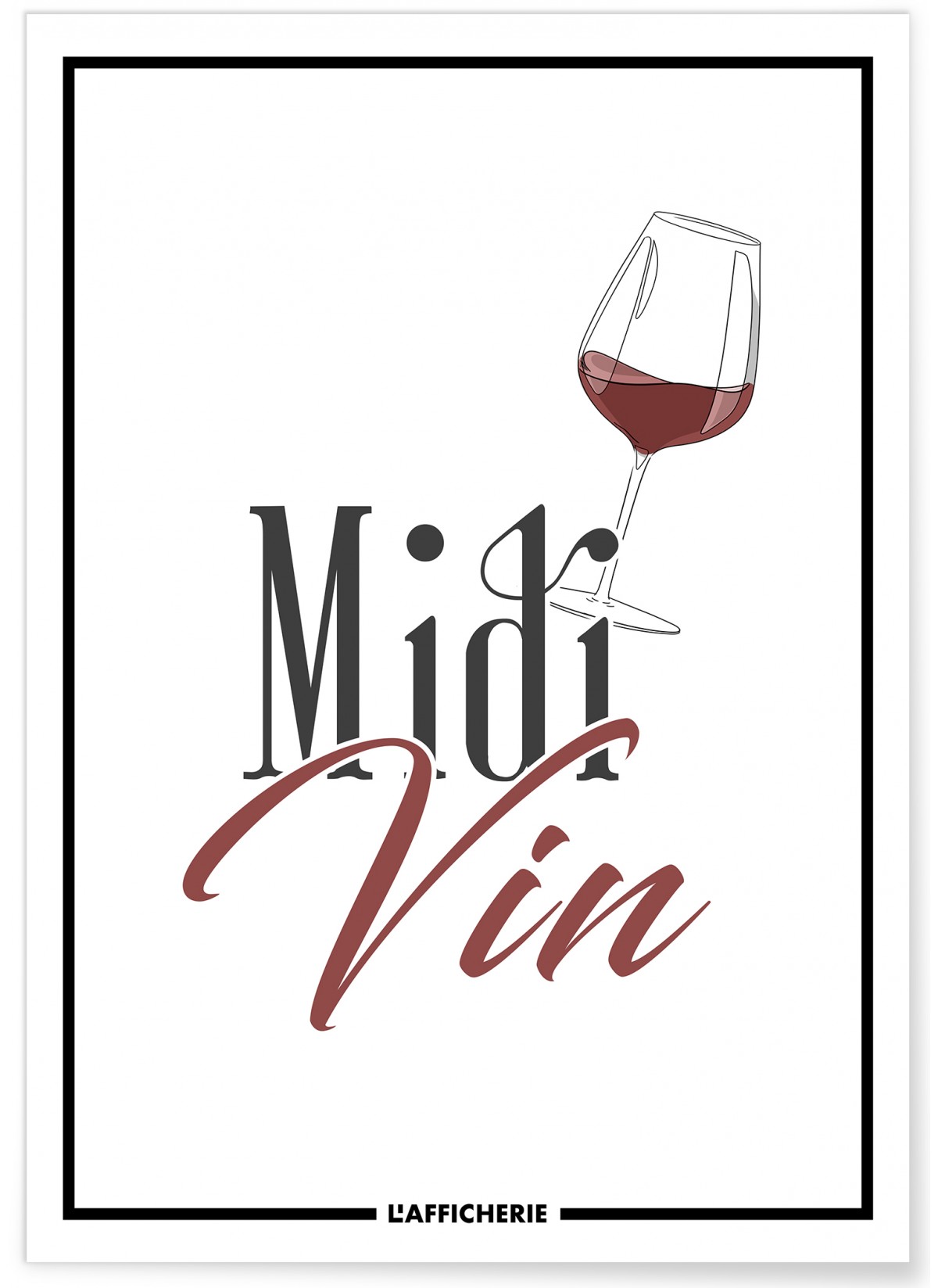 Affiche Midi Vin