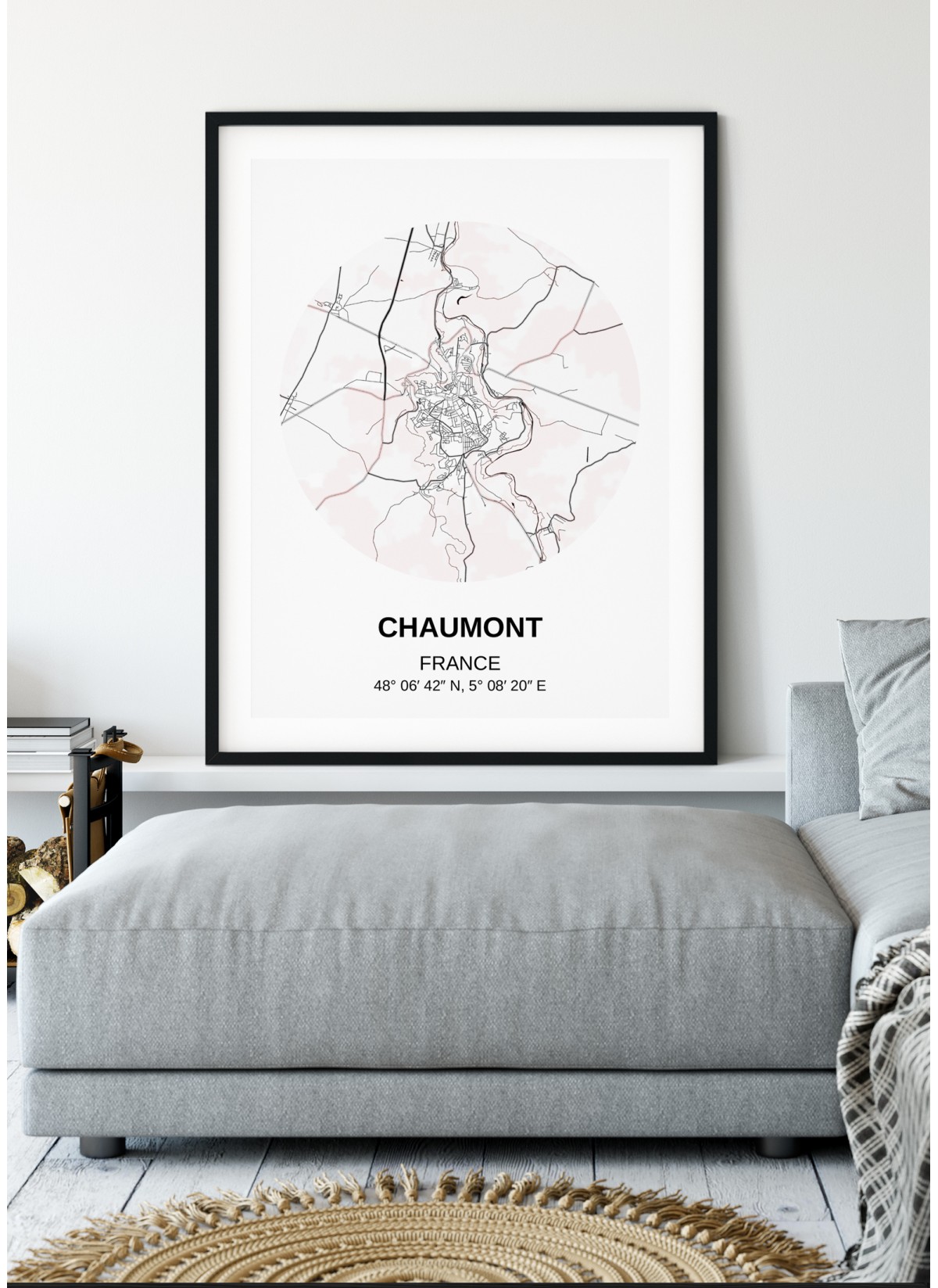 Affiche Carte Chaumont