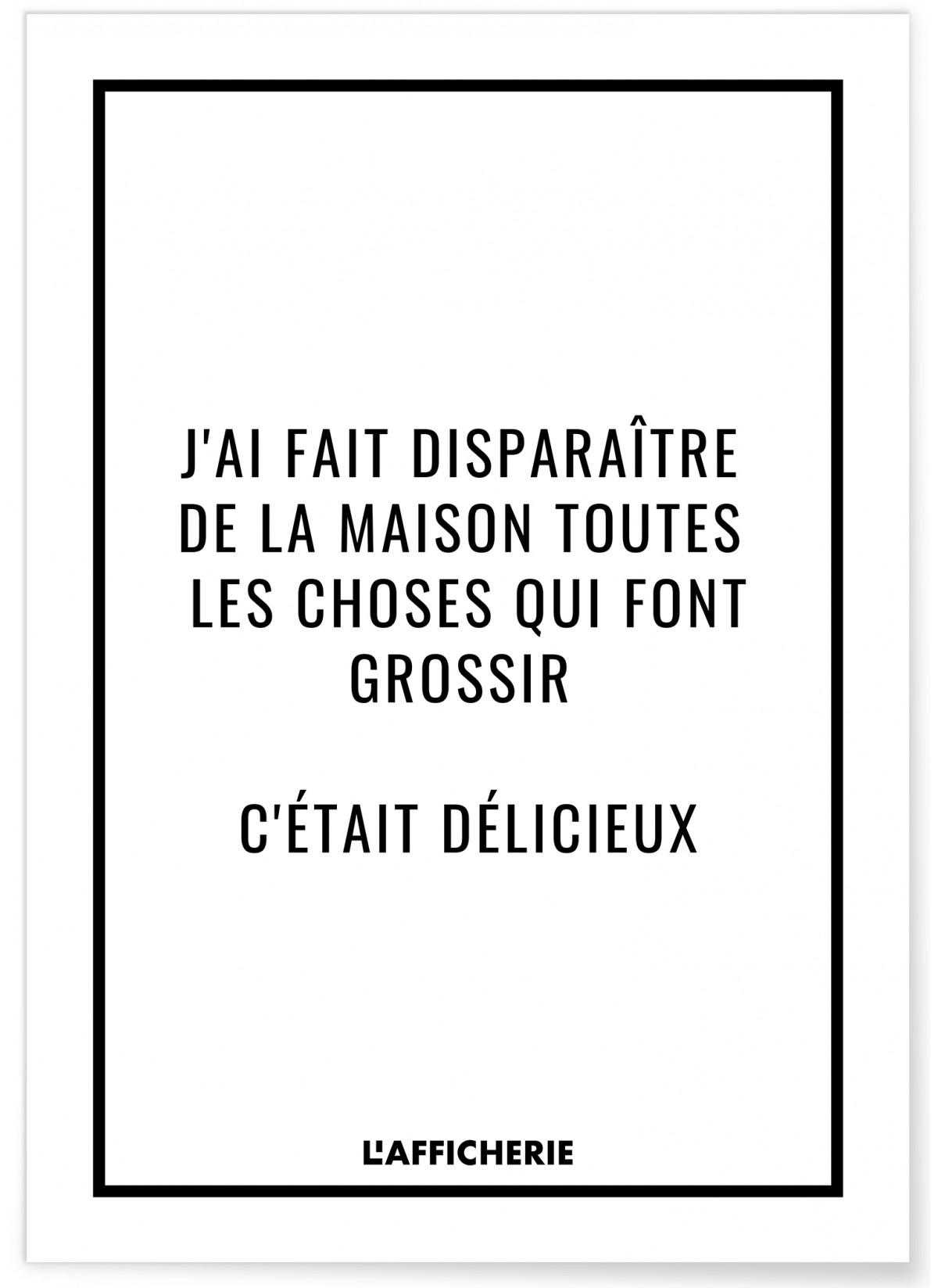 Affiche "J'ai fait disparaître..."