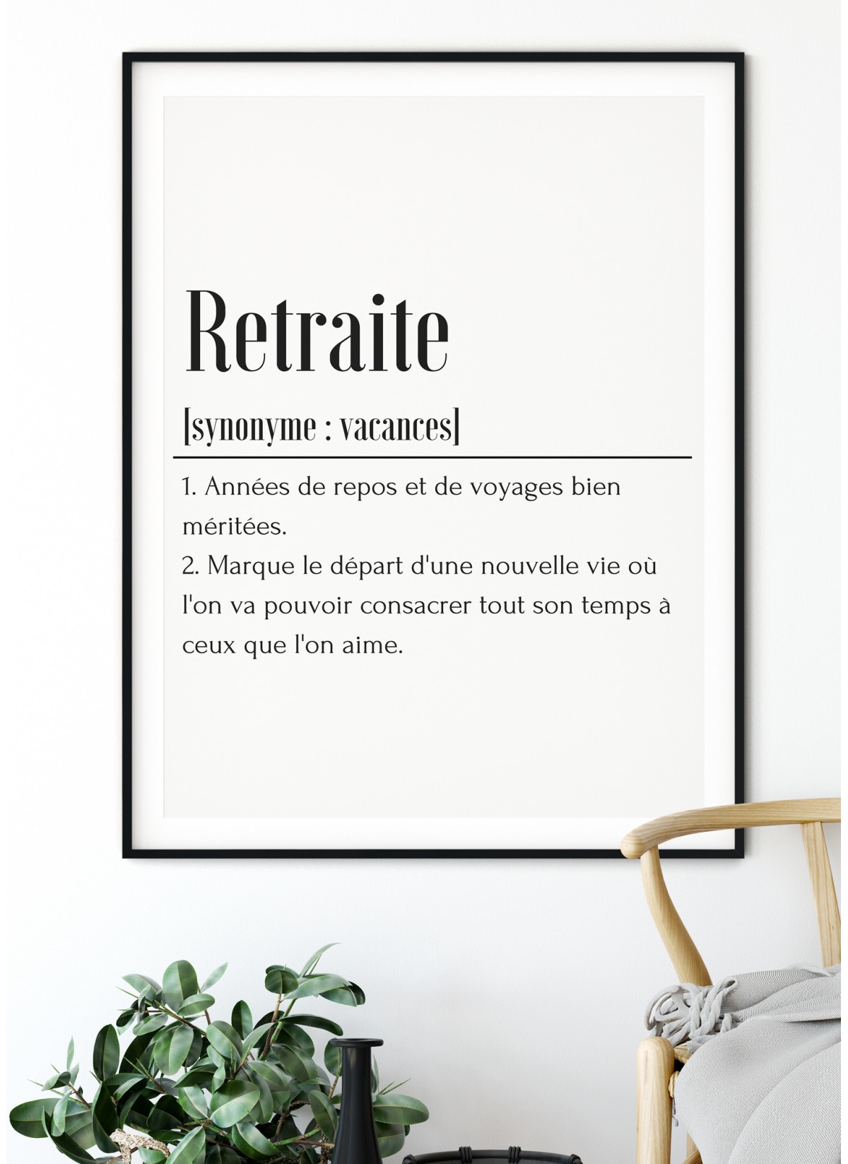 Affiche Définition Retraite