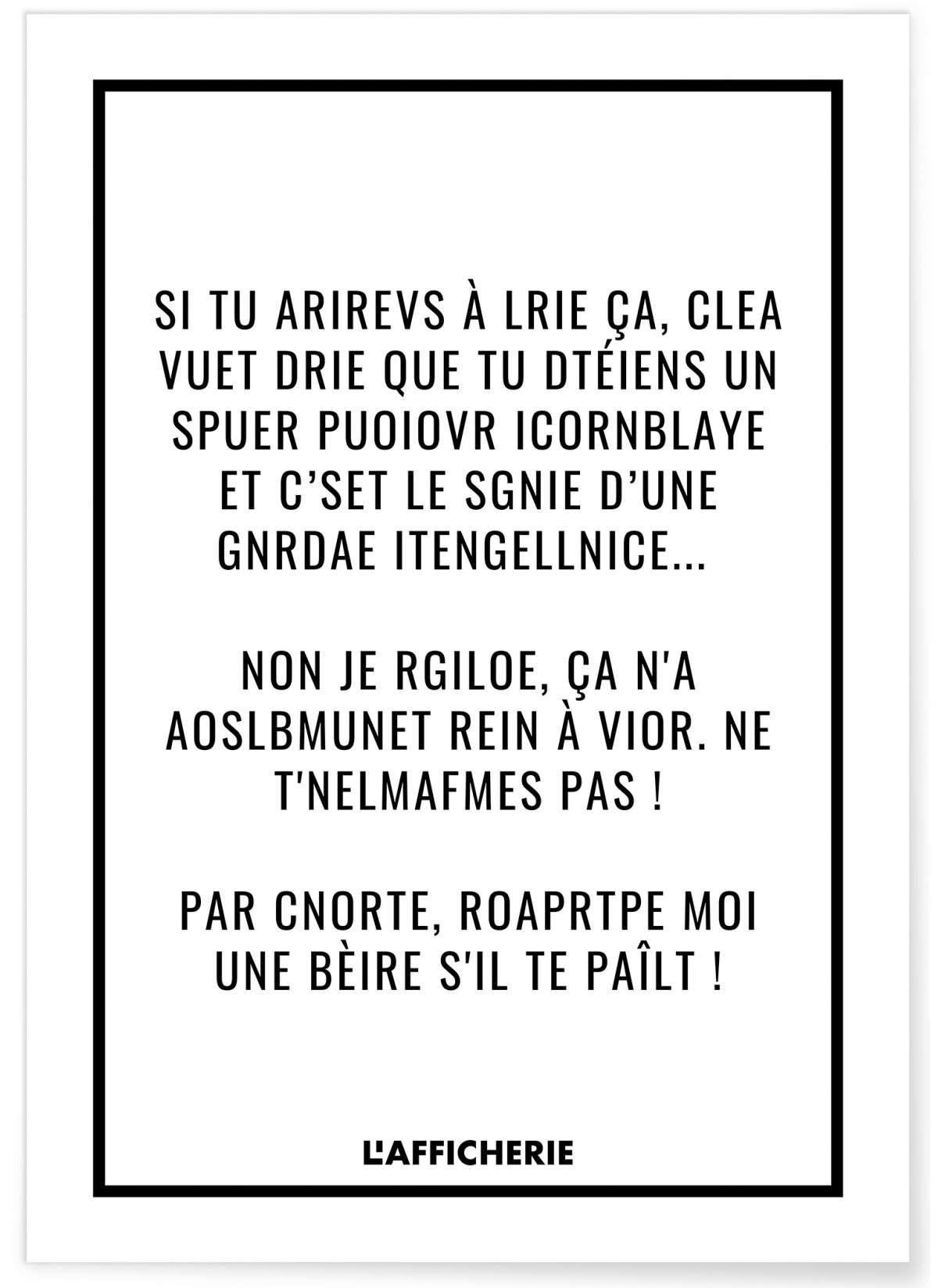 Affiche Pouvoir incroyable