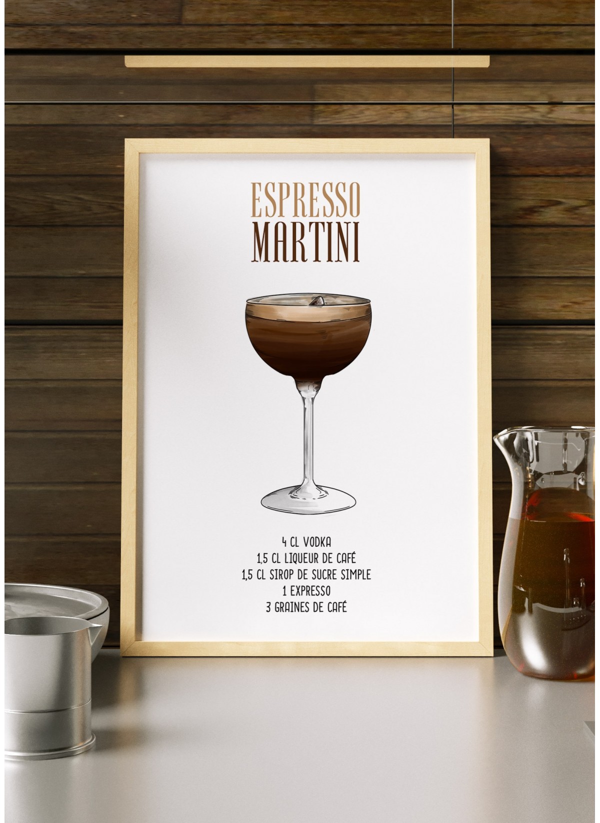 Affiche Cocktail Espresso Martini