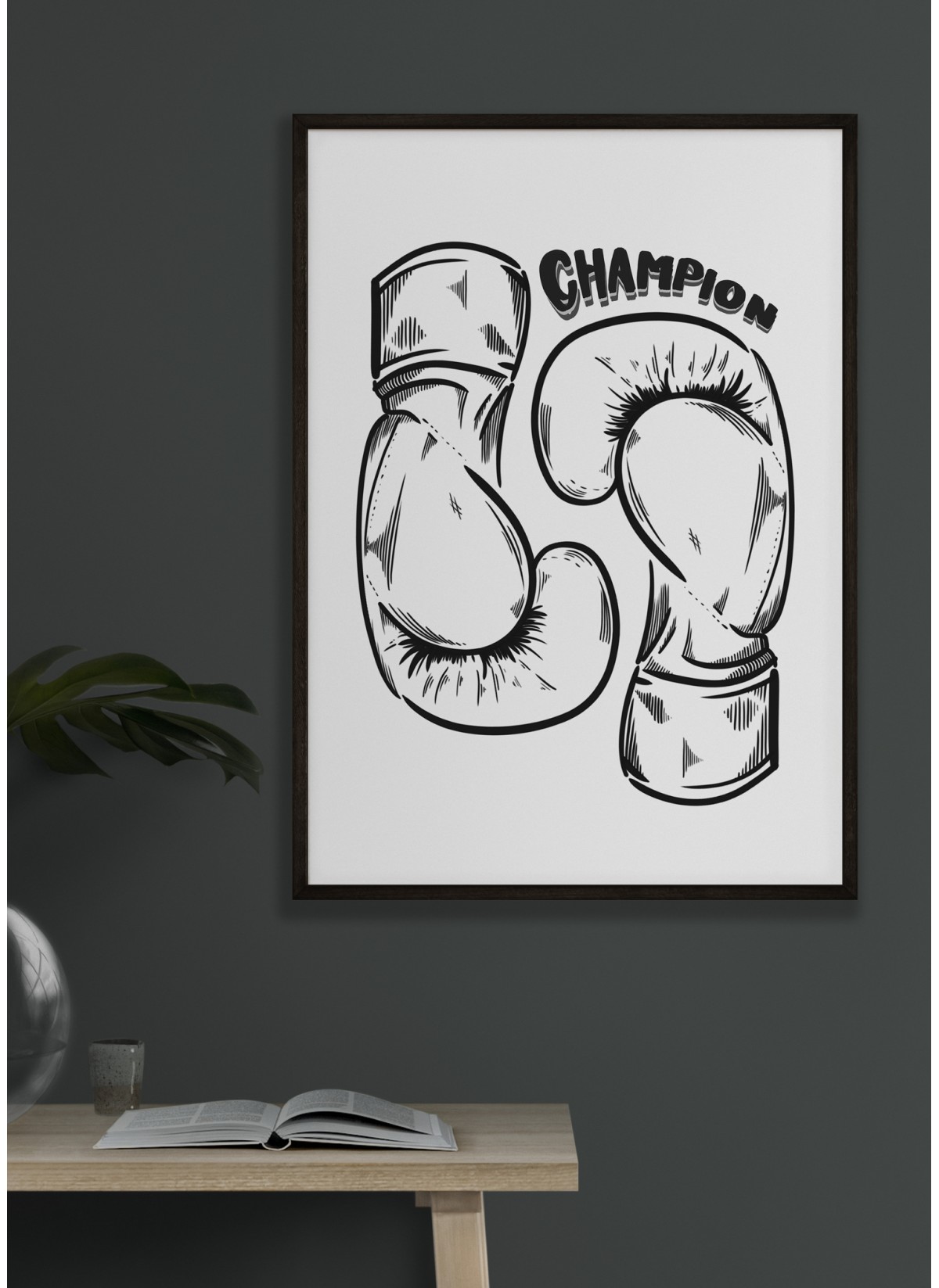 Affiche Boxe Champion