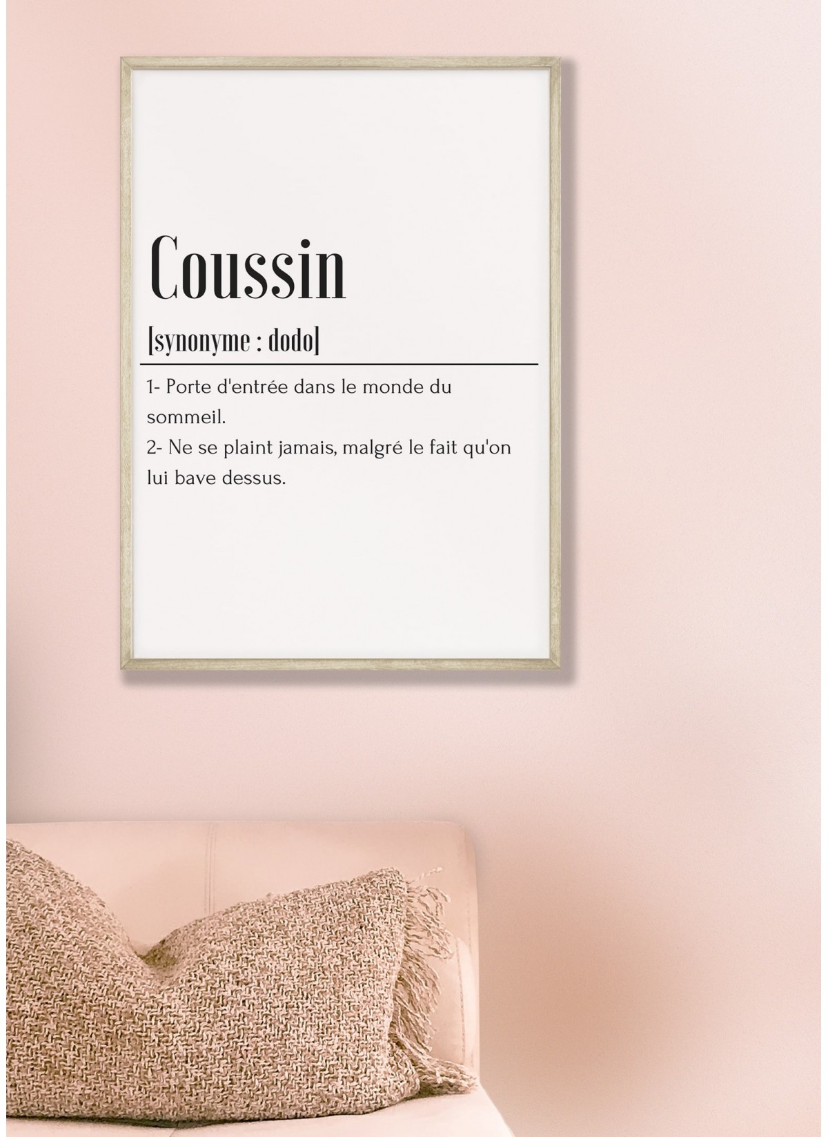 Affiche Définition Coussin