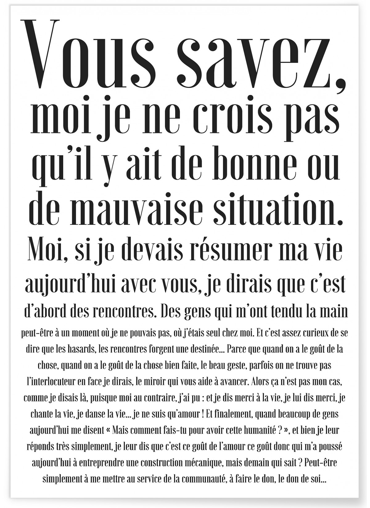 Affiche "Vous savez..."