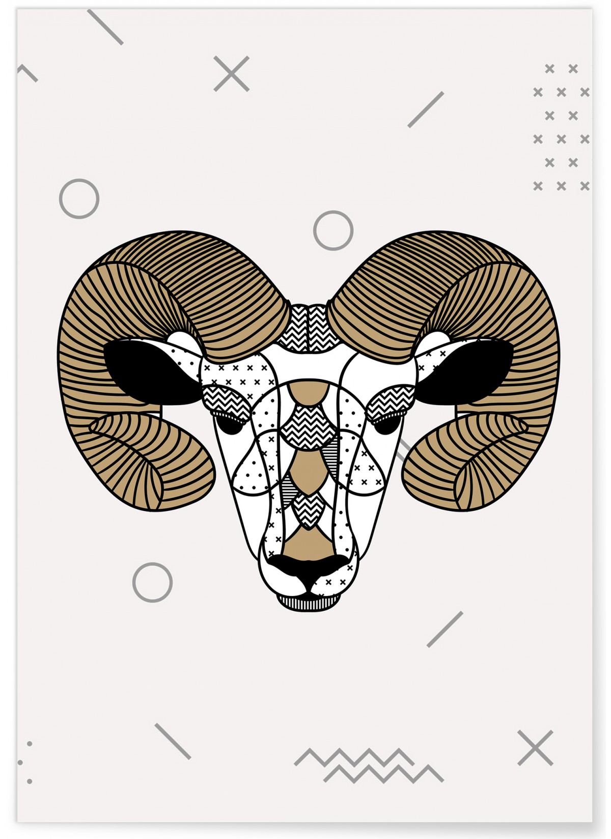 Affiche Bélier scandinave
