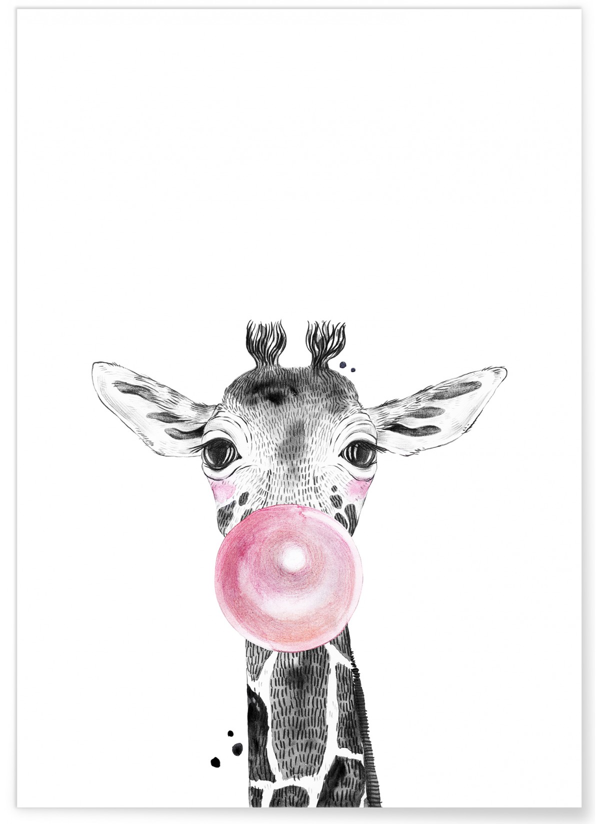 Affiche Bulle de Girafe
