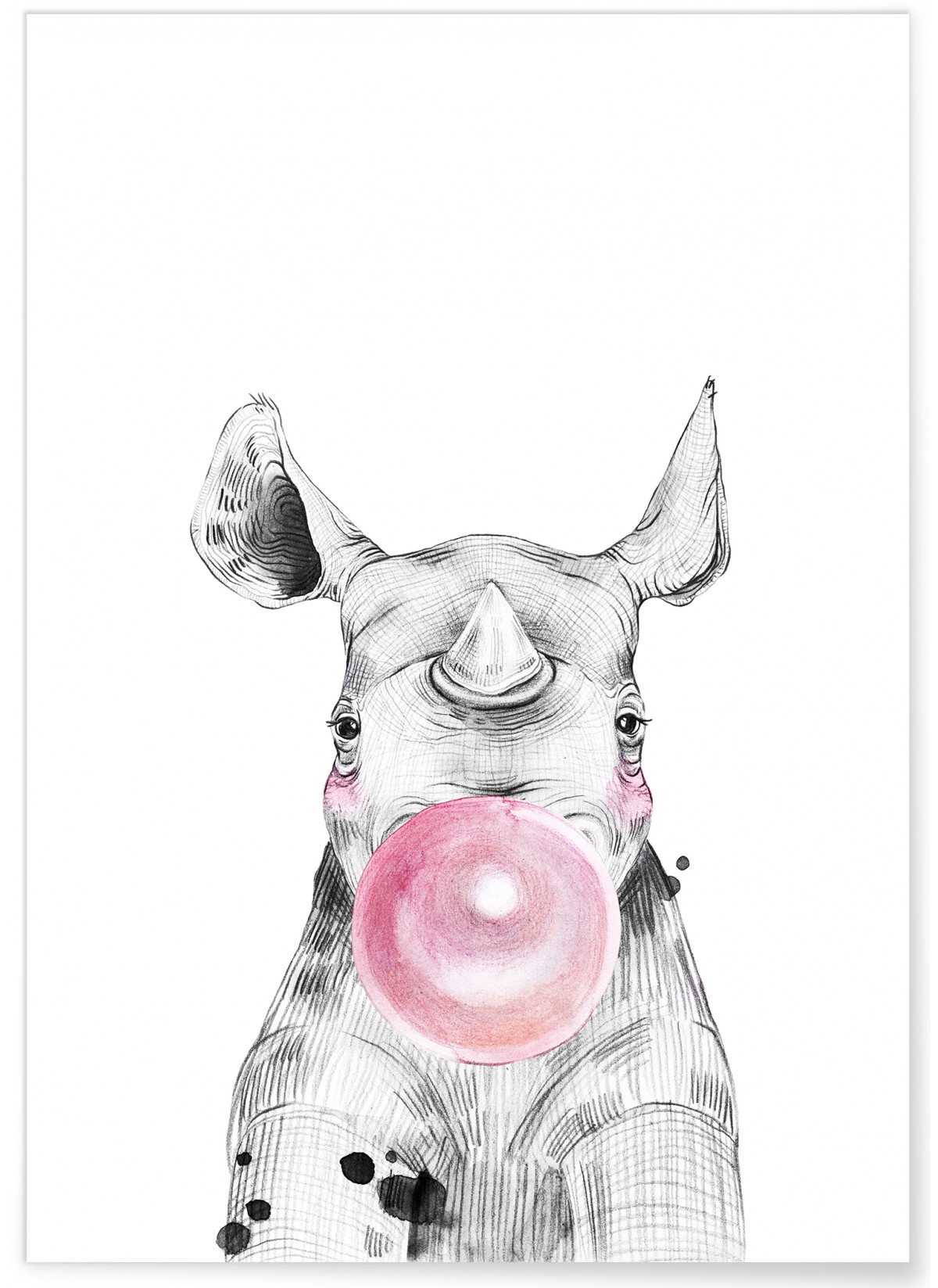 Poster Bulle de Rhinocéros