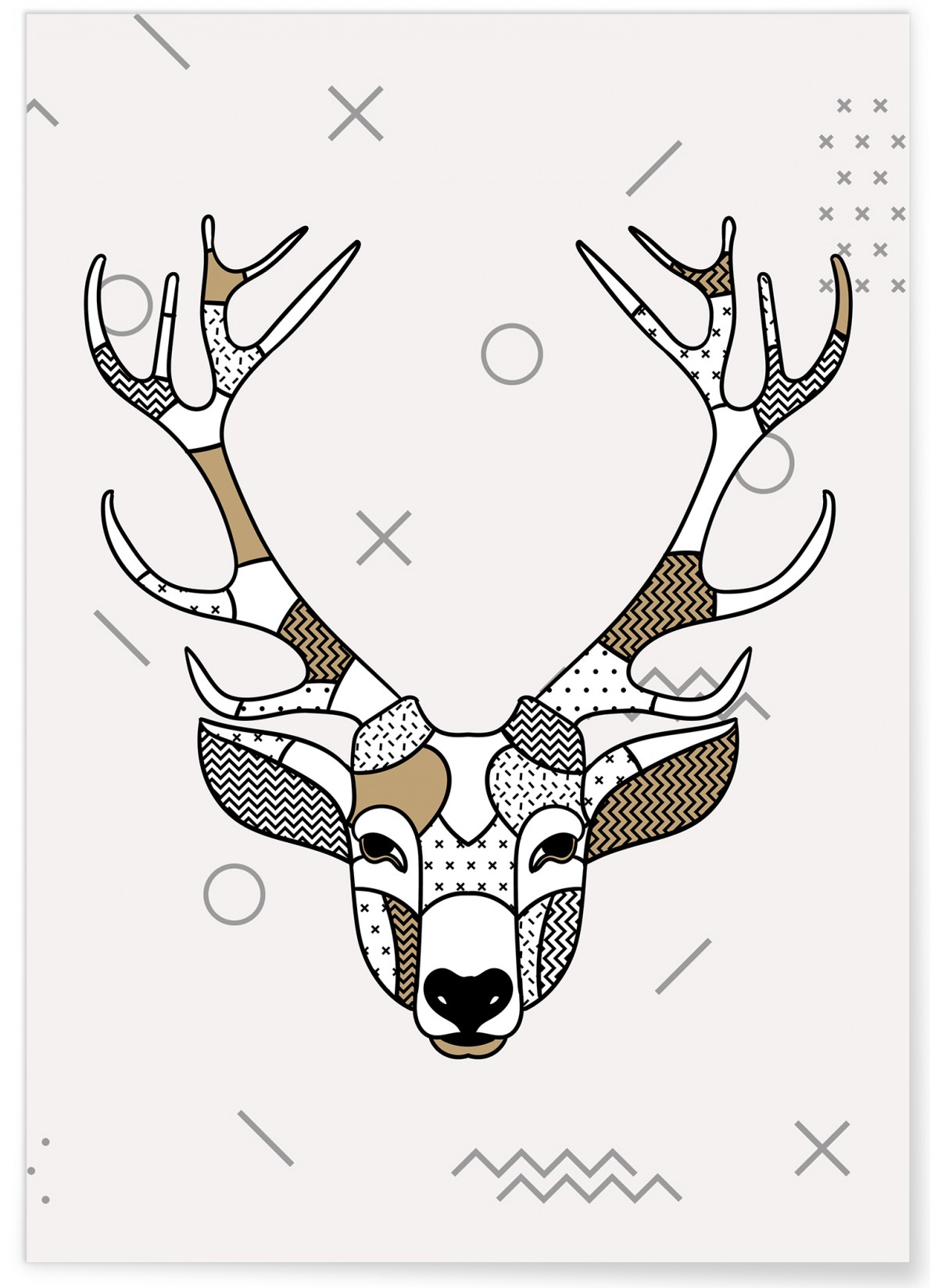 Affiche Cerf scandinave