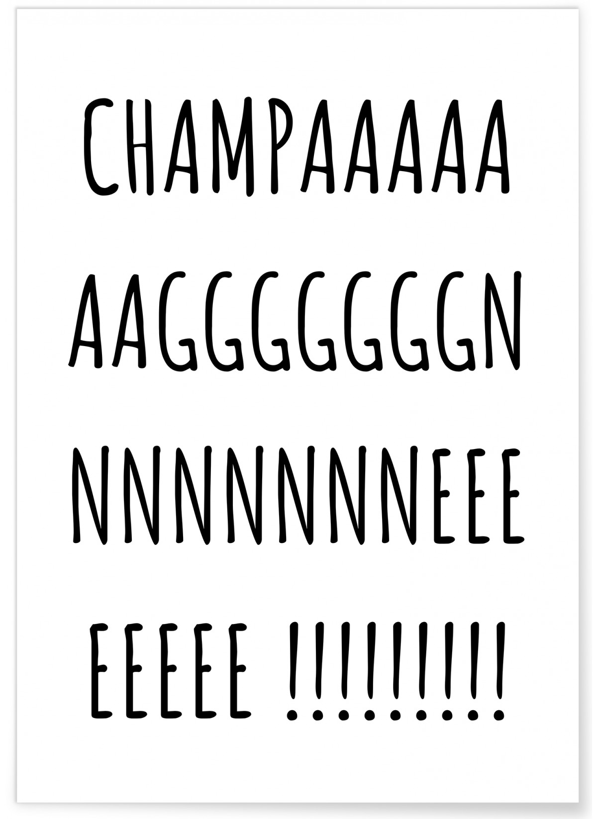Poster Champagne