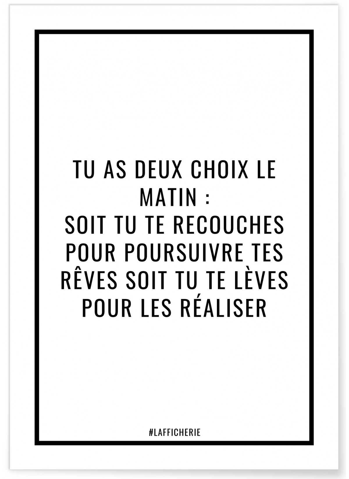 Poster Choix du matin