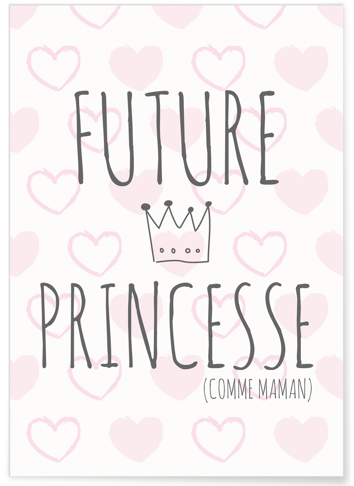 Affiche Future princesse (comme maman)