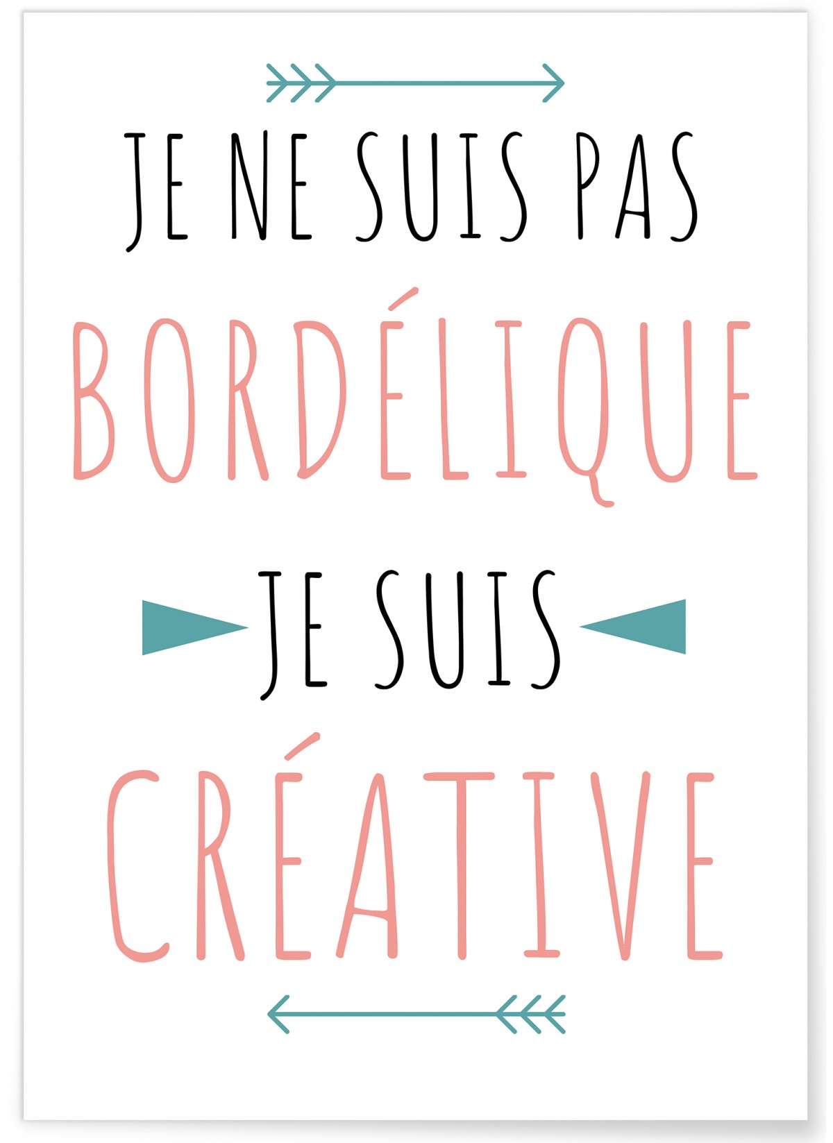 Affiche Je ne suis pas bordélique
