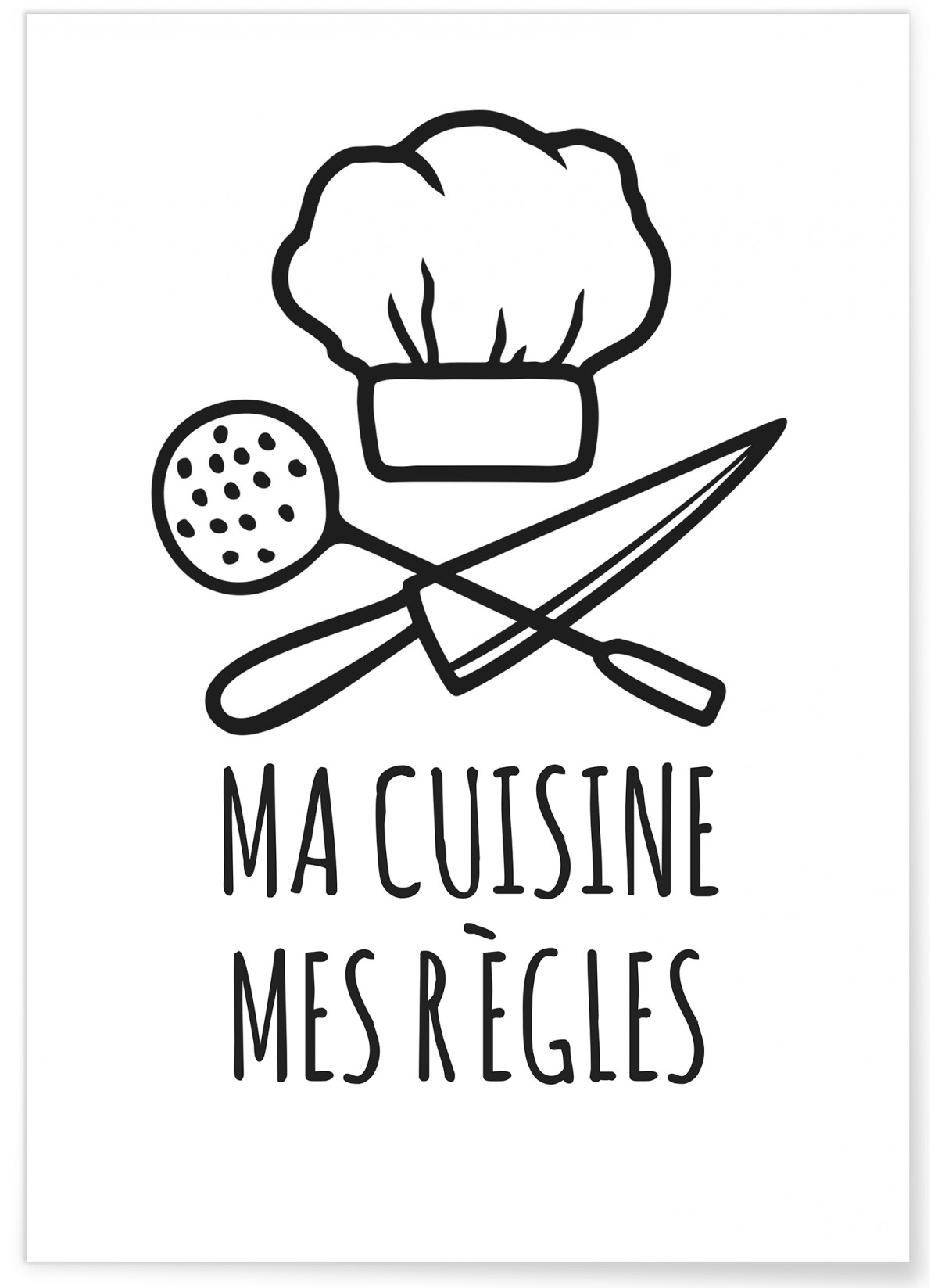 Affiche Ma cuisine - Mes règles