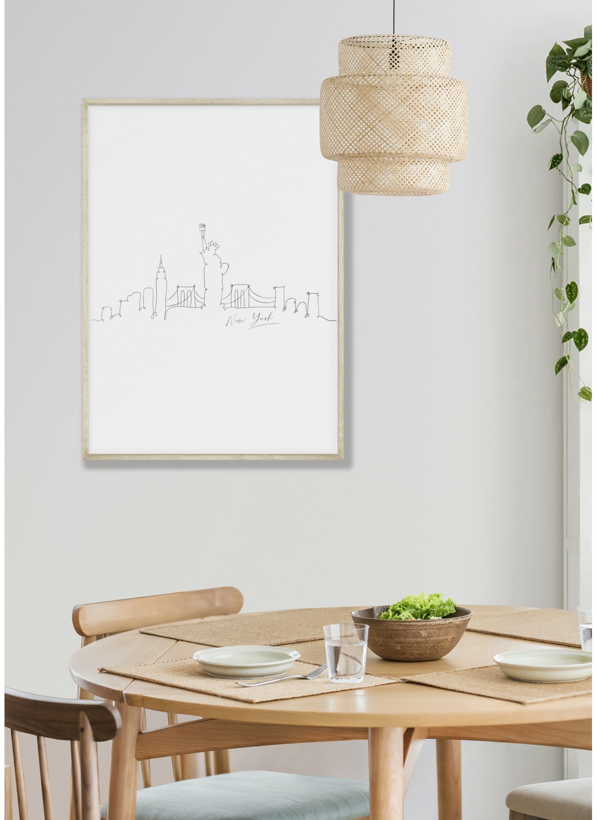 Affiche Line Art New York