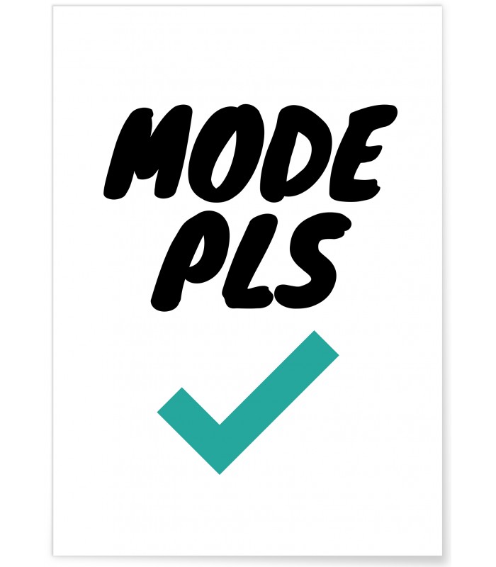 Affiche Mode PLS