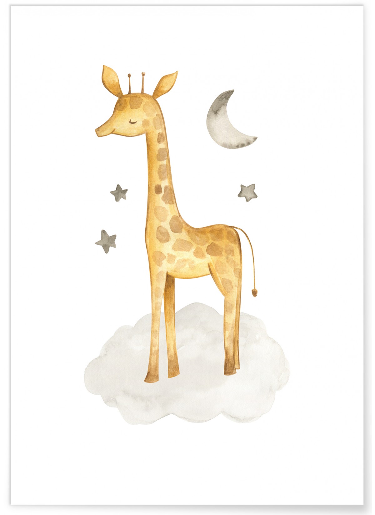 Affiche Enfant Girafe