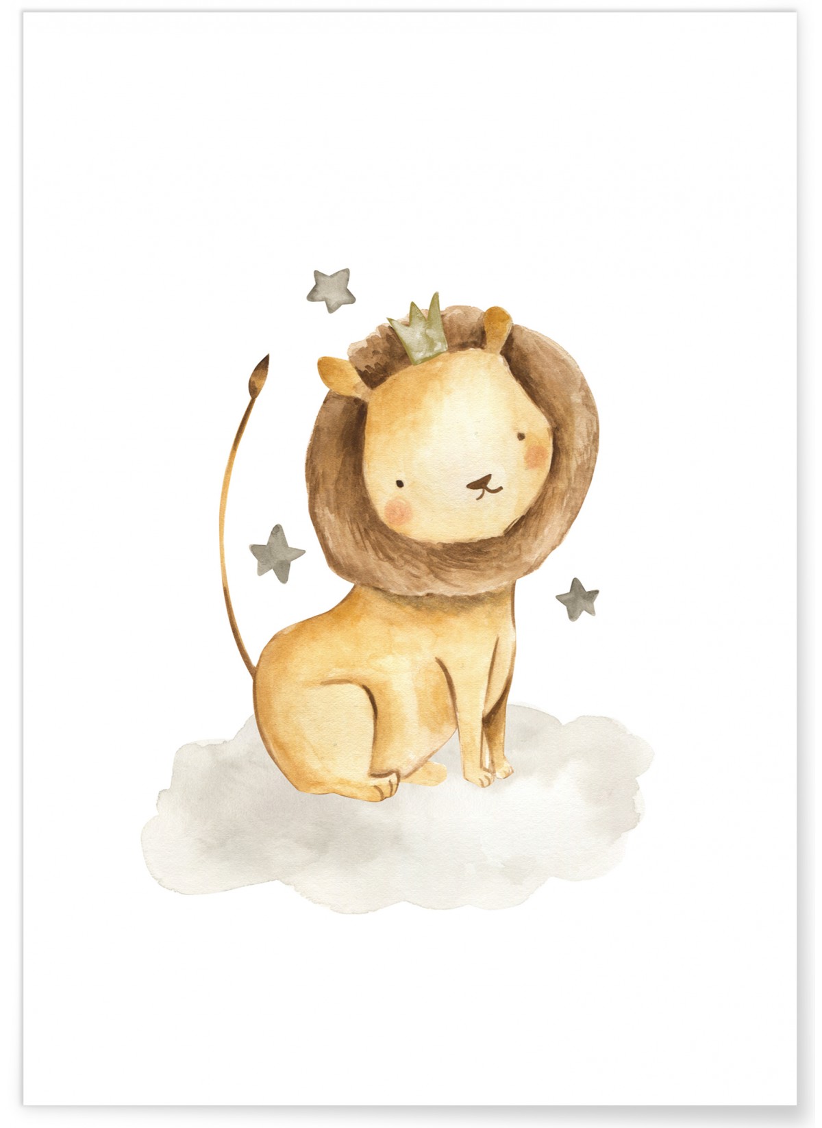 Affiche Bébé Lion