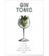 Affiche Cocktail Gin Tonic