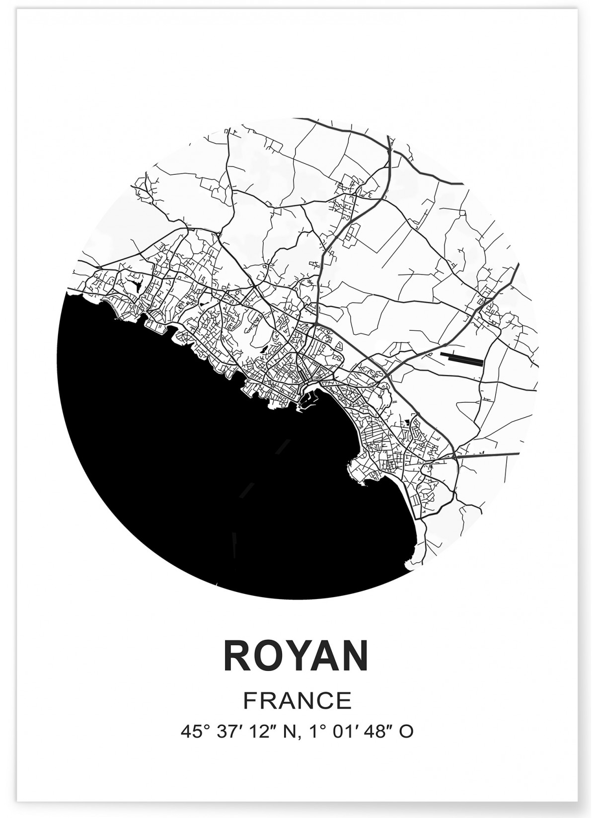 Affiche Carte Royan