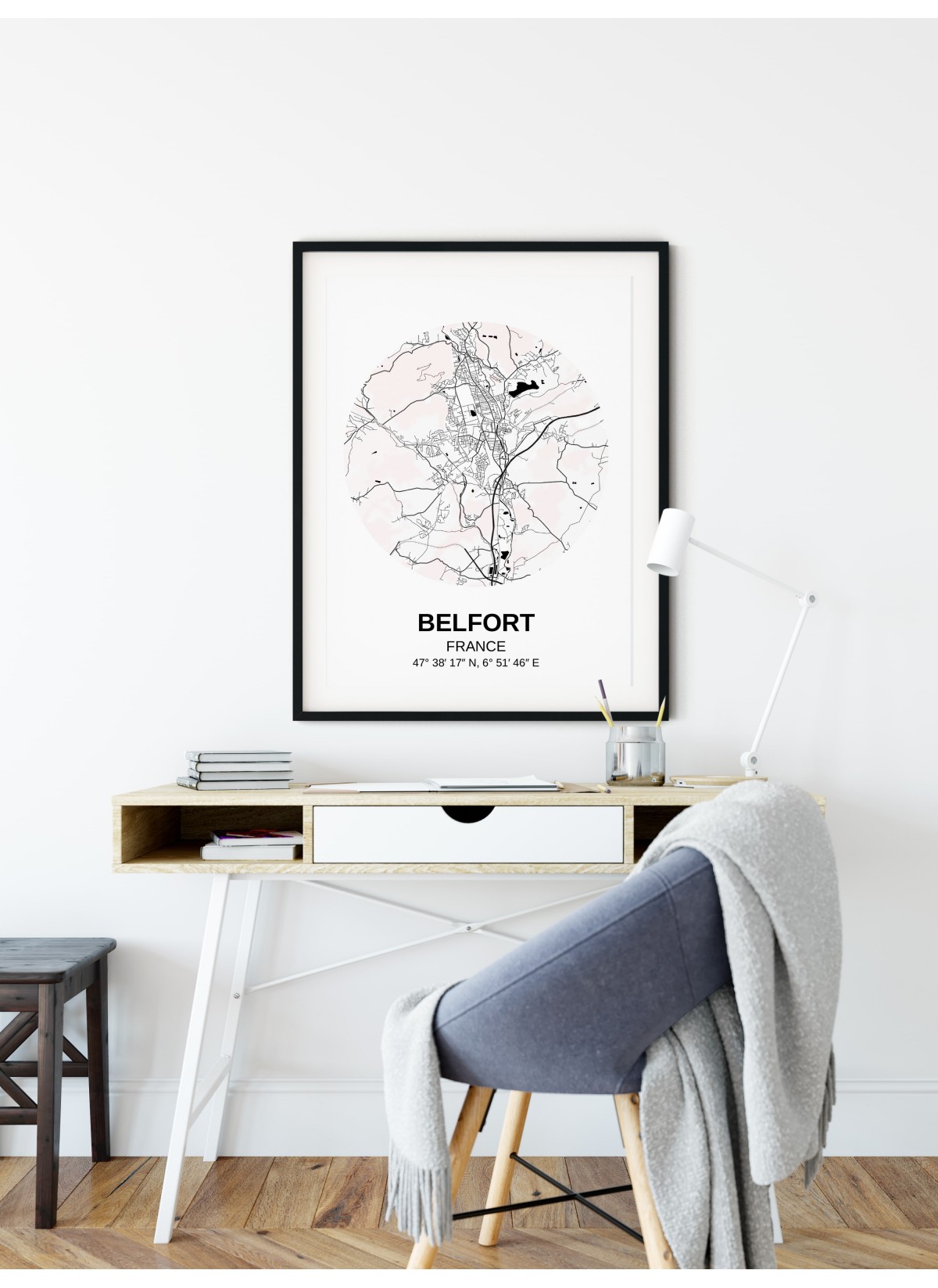 Affiche Carte Belfort