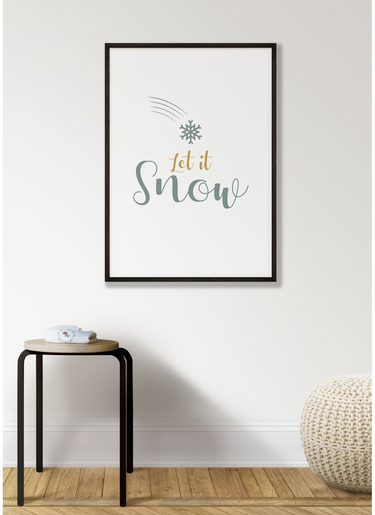 Affiche "Let it snow"