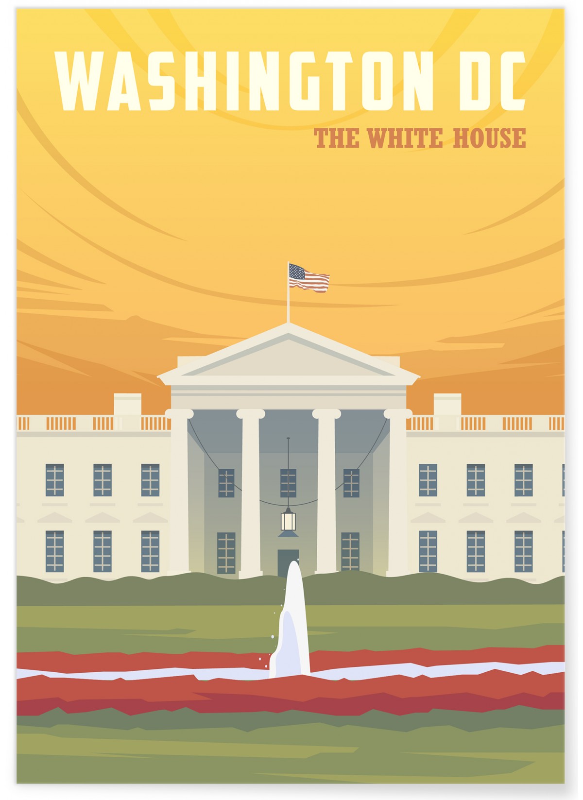 Affiche Washington : The White House