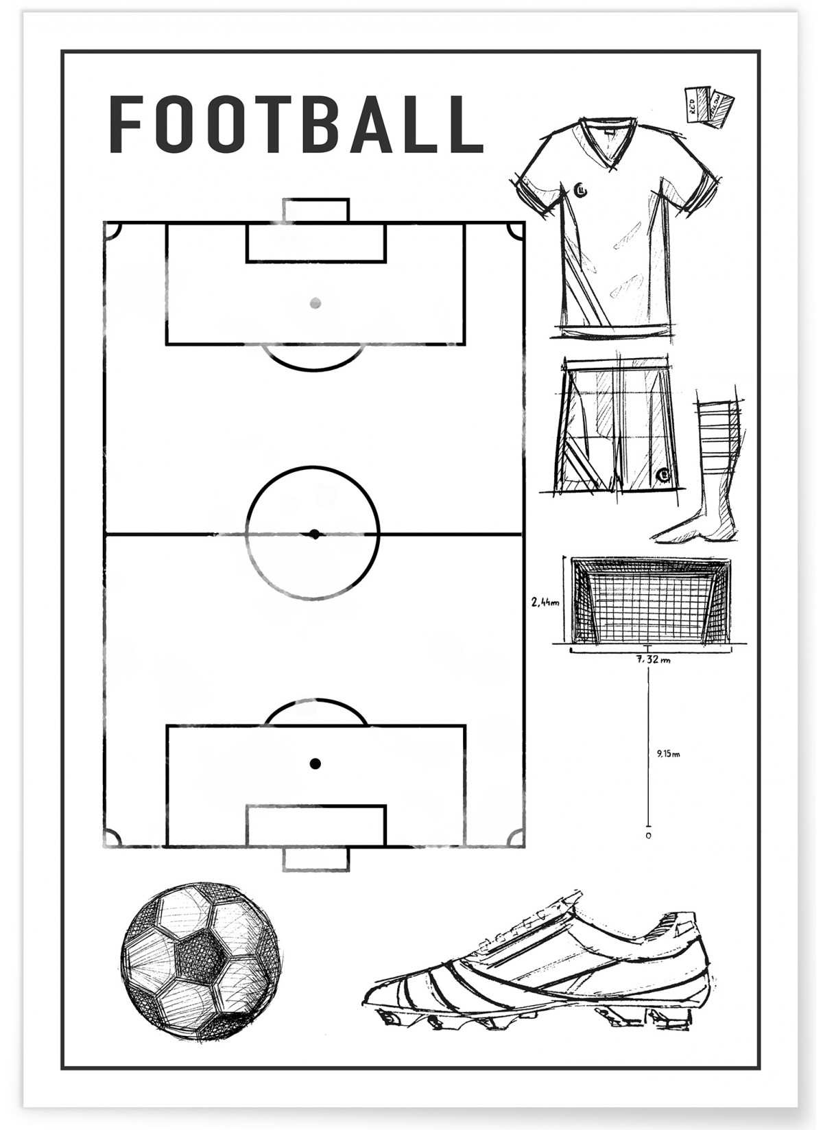 Affiche Terrain de foot