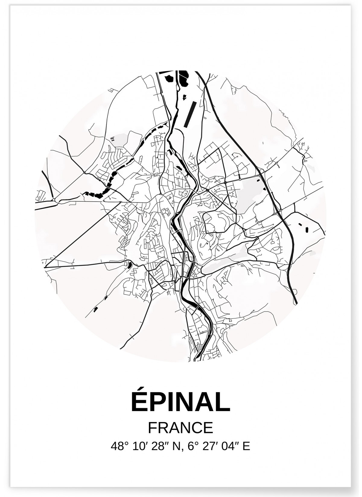 Affiche Carte Épinal