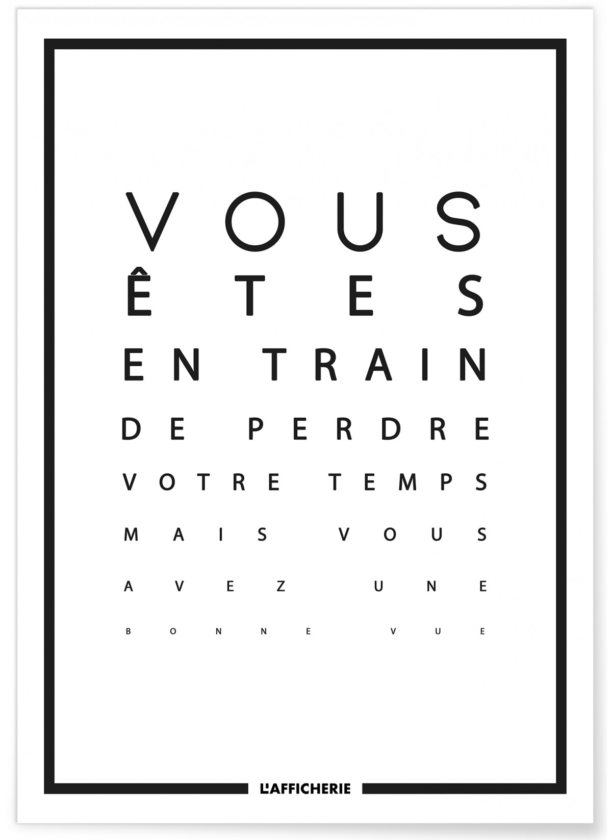 Affiche "Bonne vue"