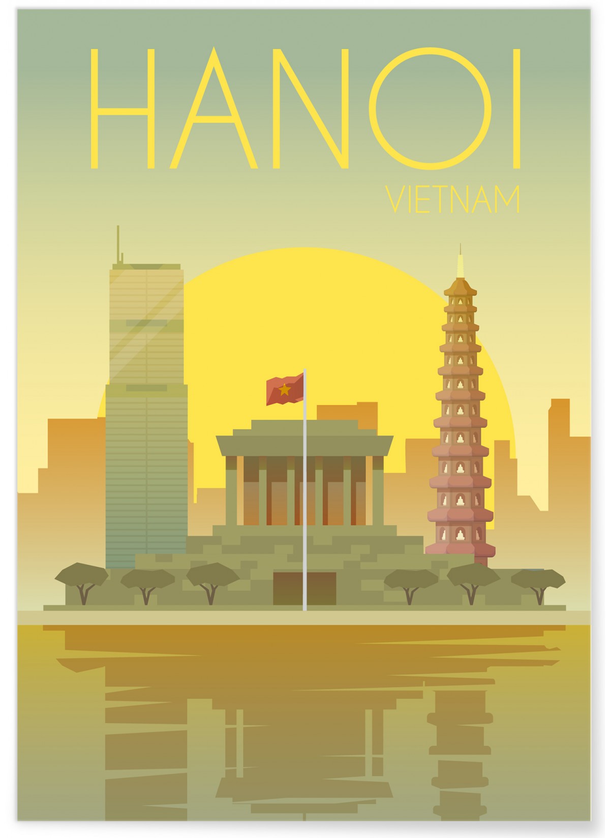 Affiche Vietnam Hanoi