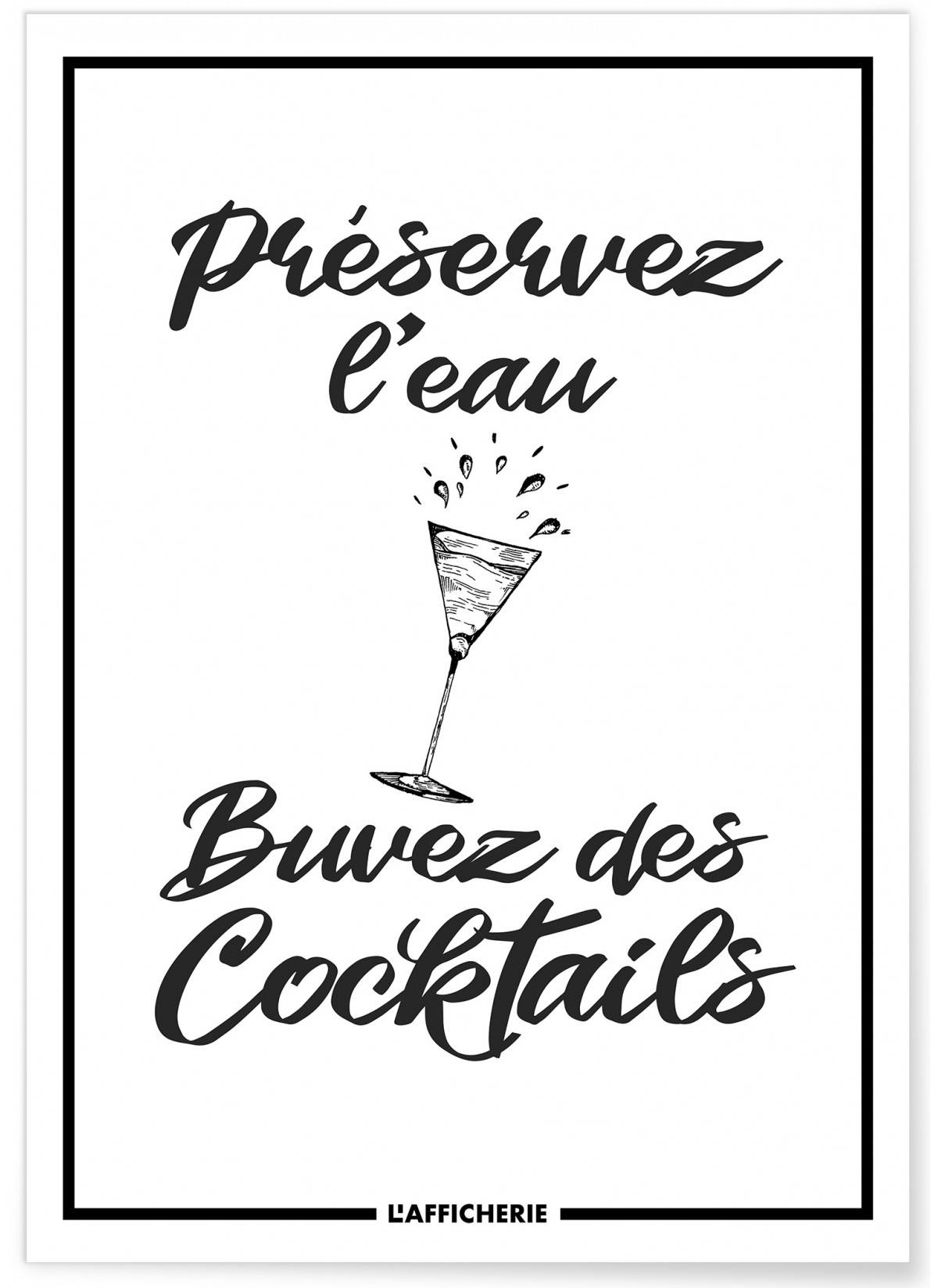 Affiche Préservez l'eau