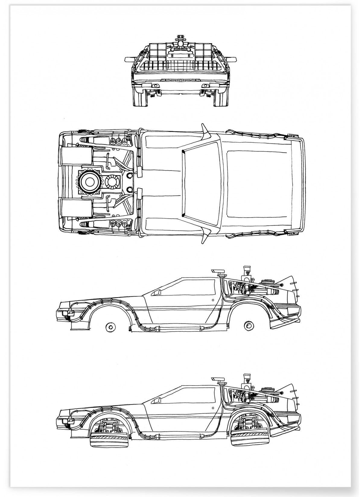 Affiche DeLorean