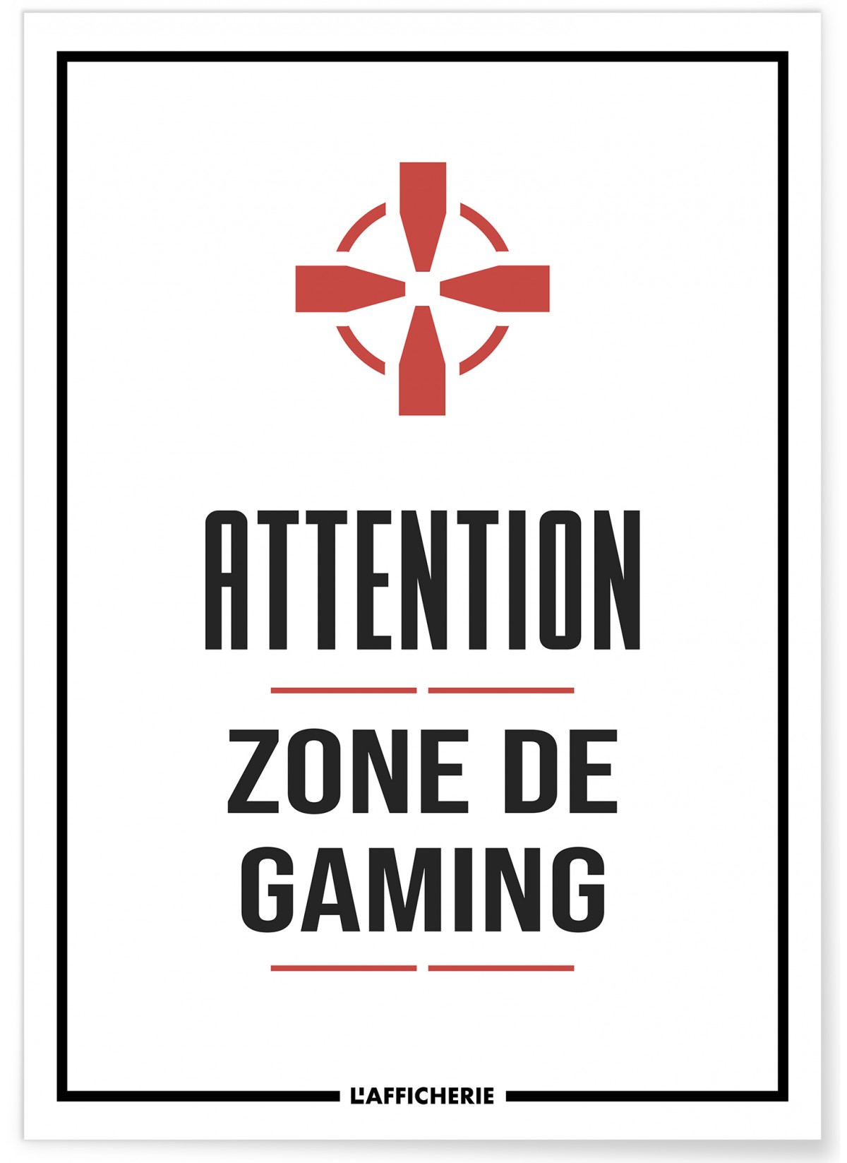 Affiche Zone de Gaming