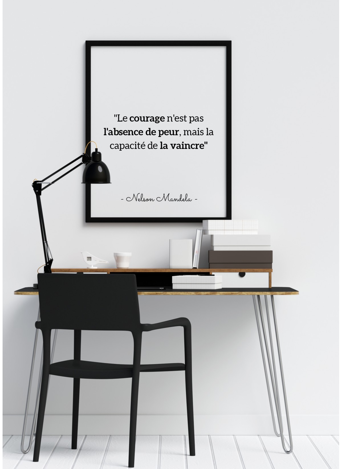 Affiche Mandela "Le courage...'