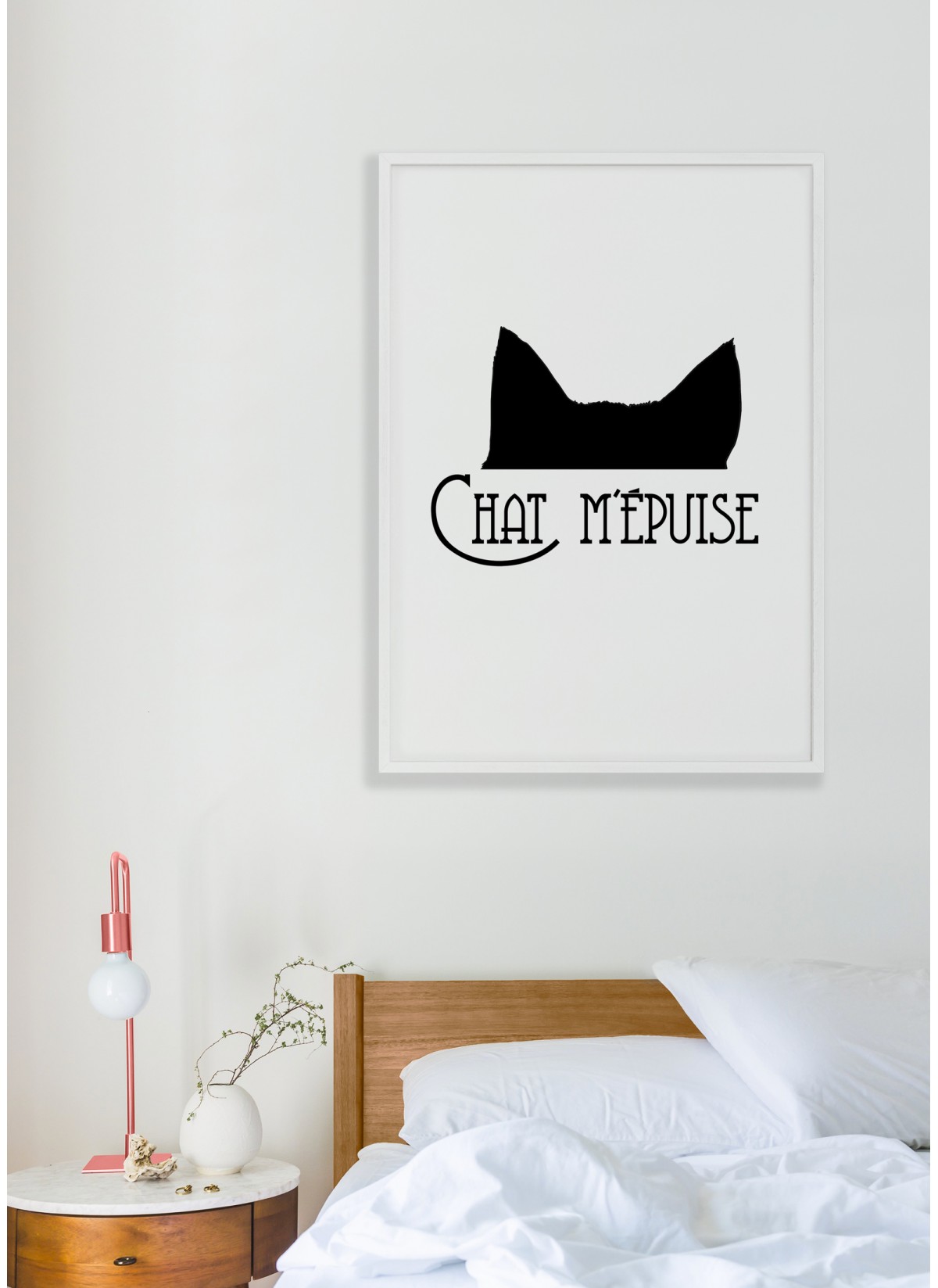 Affiche "Chat m'épuise"