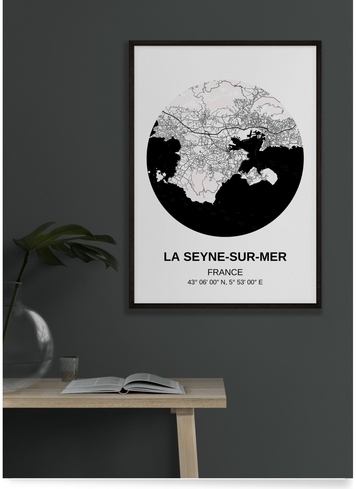 Affiche Carte La Seyne-sur-Mer