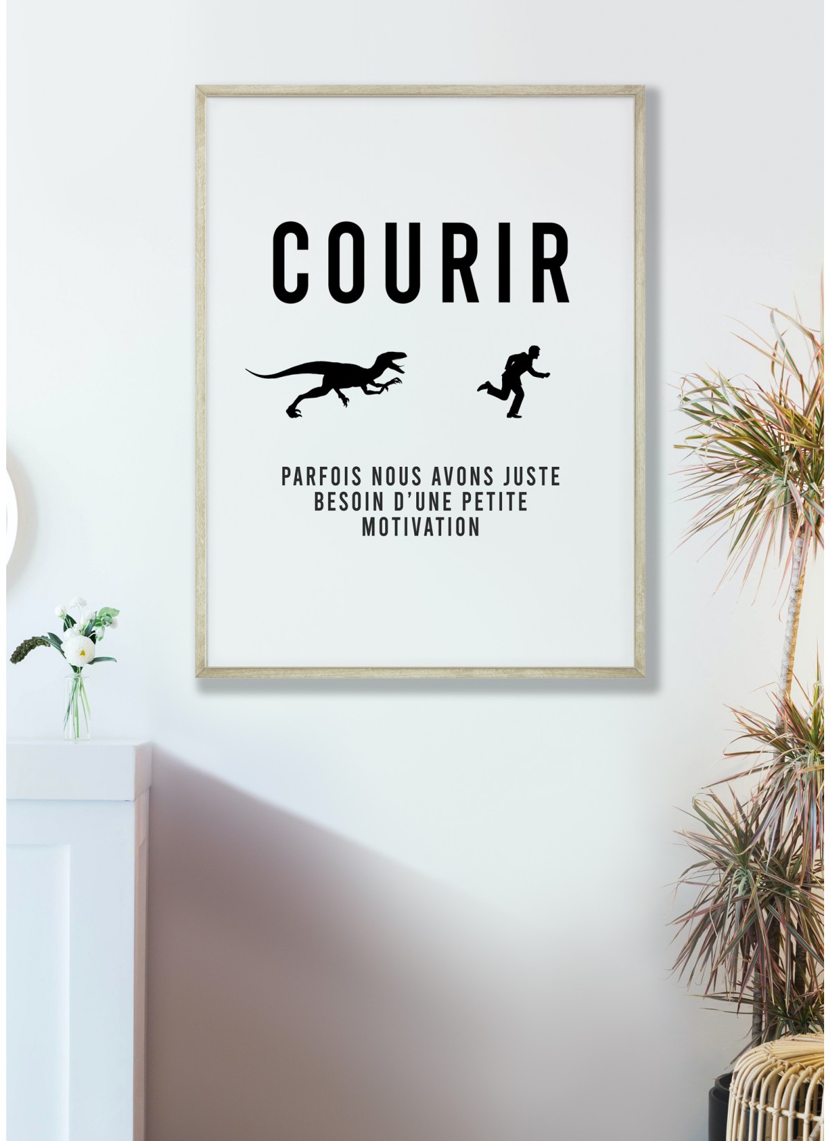 Affiche "Courir : parfois nous avons juste besoin..."
