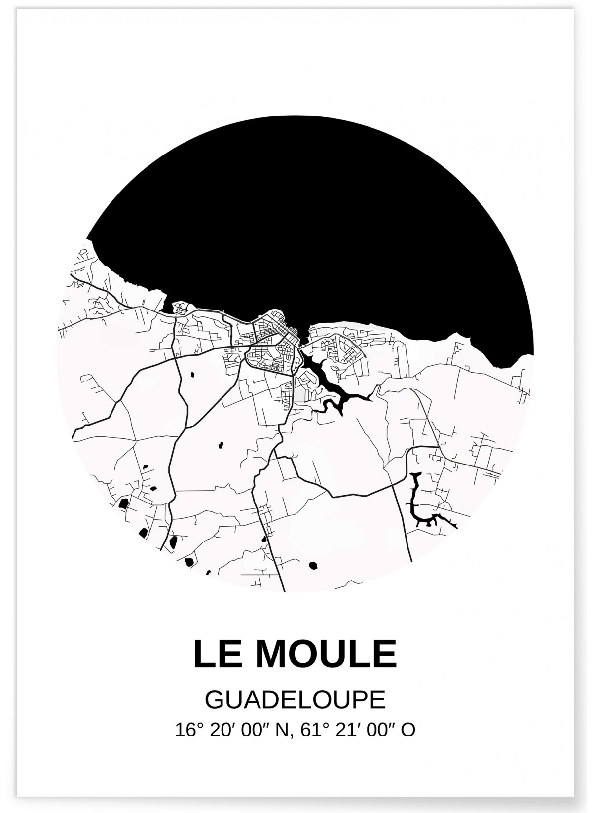 Affiche Carte Le Moule